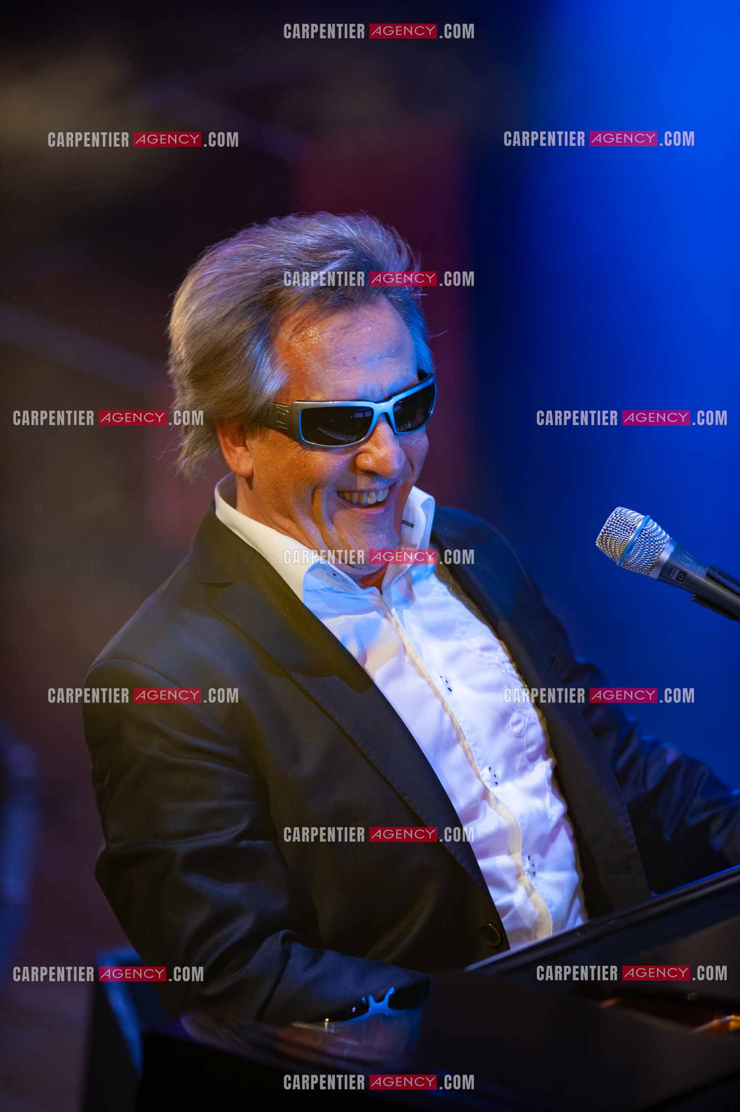 Le chanteur Gilbert Montagné en concert à la salle Gaveau pour trois soirs en 2010.    ( Exclusif )