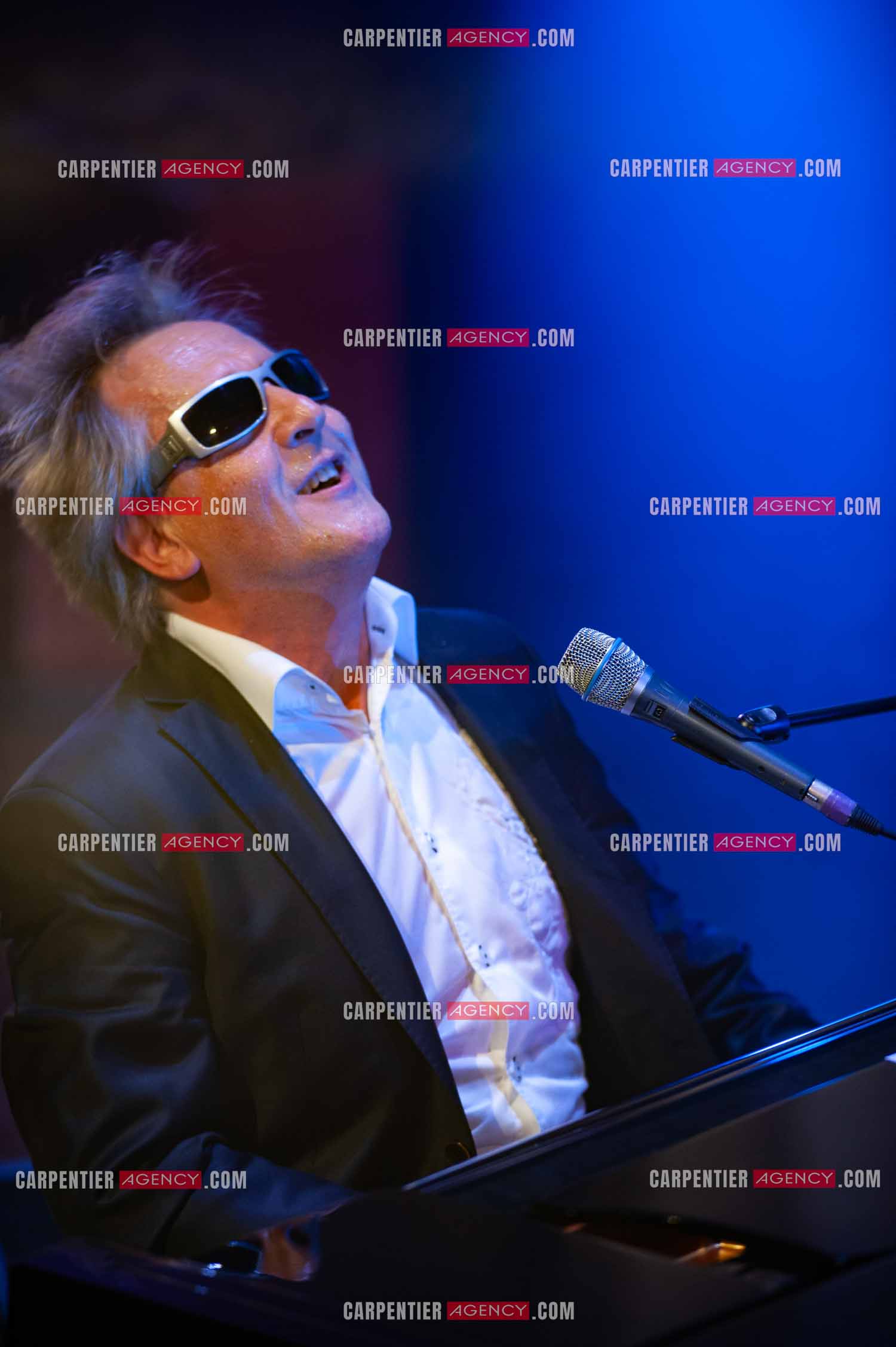 Le chanteur Gilbert Montagné en concert à la salle Gaveau pour trois soirs en 2010.    ( Exclusif )