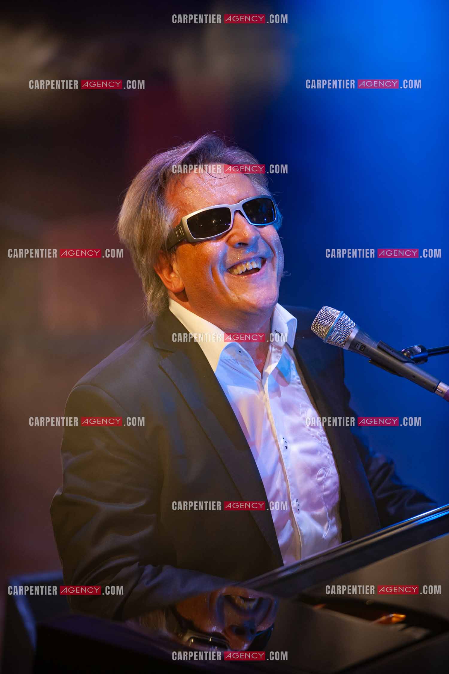Le chanteur Gilbert Montagné en concert à la salle Gaveau pour trois soirs en 2010.    ( Exclusif )