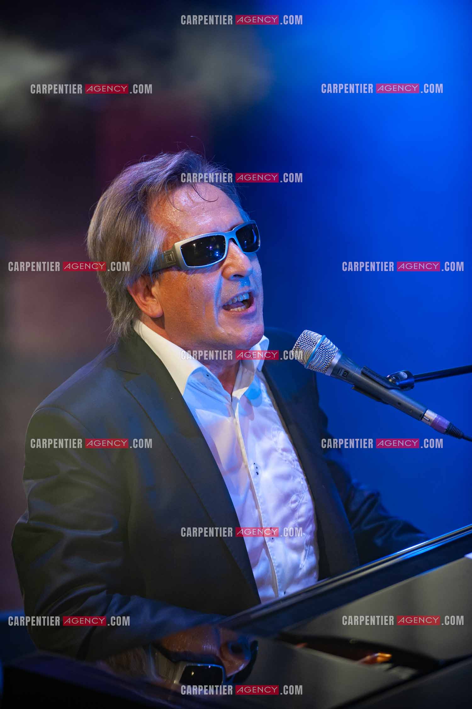 Le chanteur Gilbert Montagné en concert à la salle Gaveau pour trois soirs en 2010.    ( Exclusif )