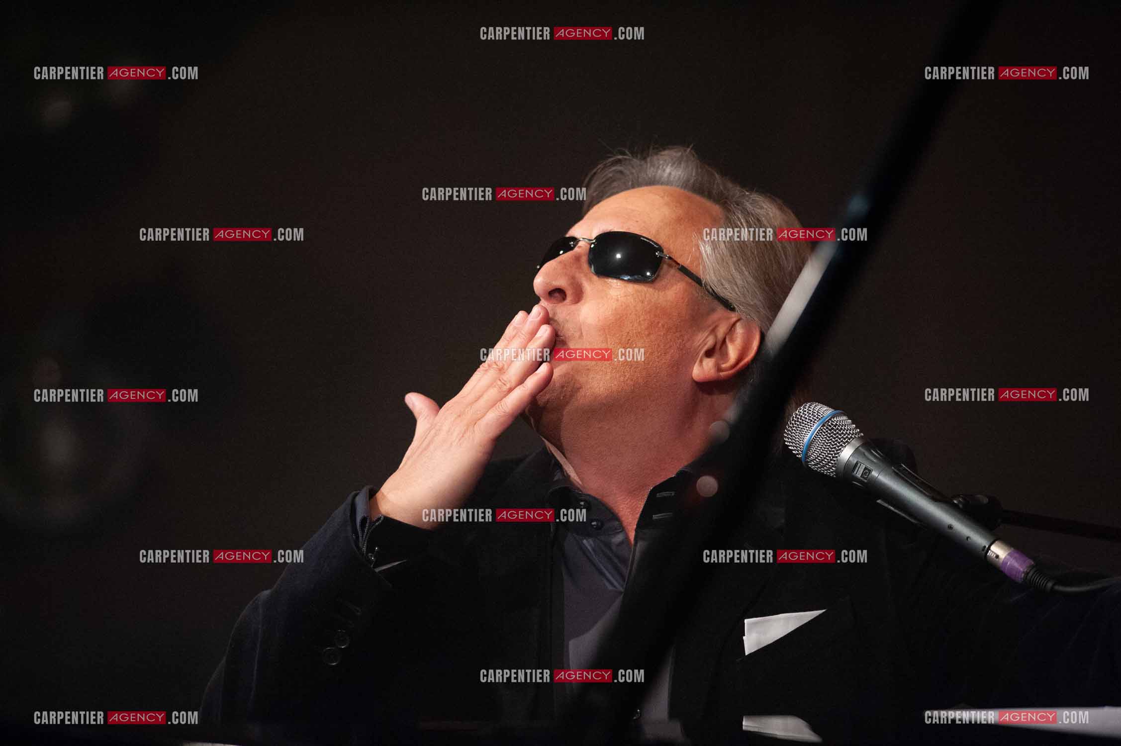 Le chanteur Gilbert Montagné en concert à la salle Gaveau pour trois soirs en 2010.    ( Exclusif )