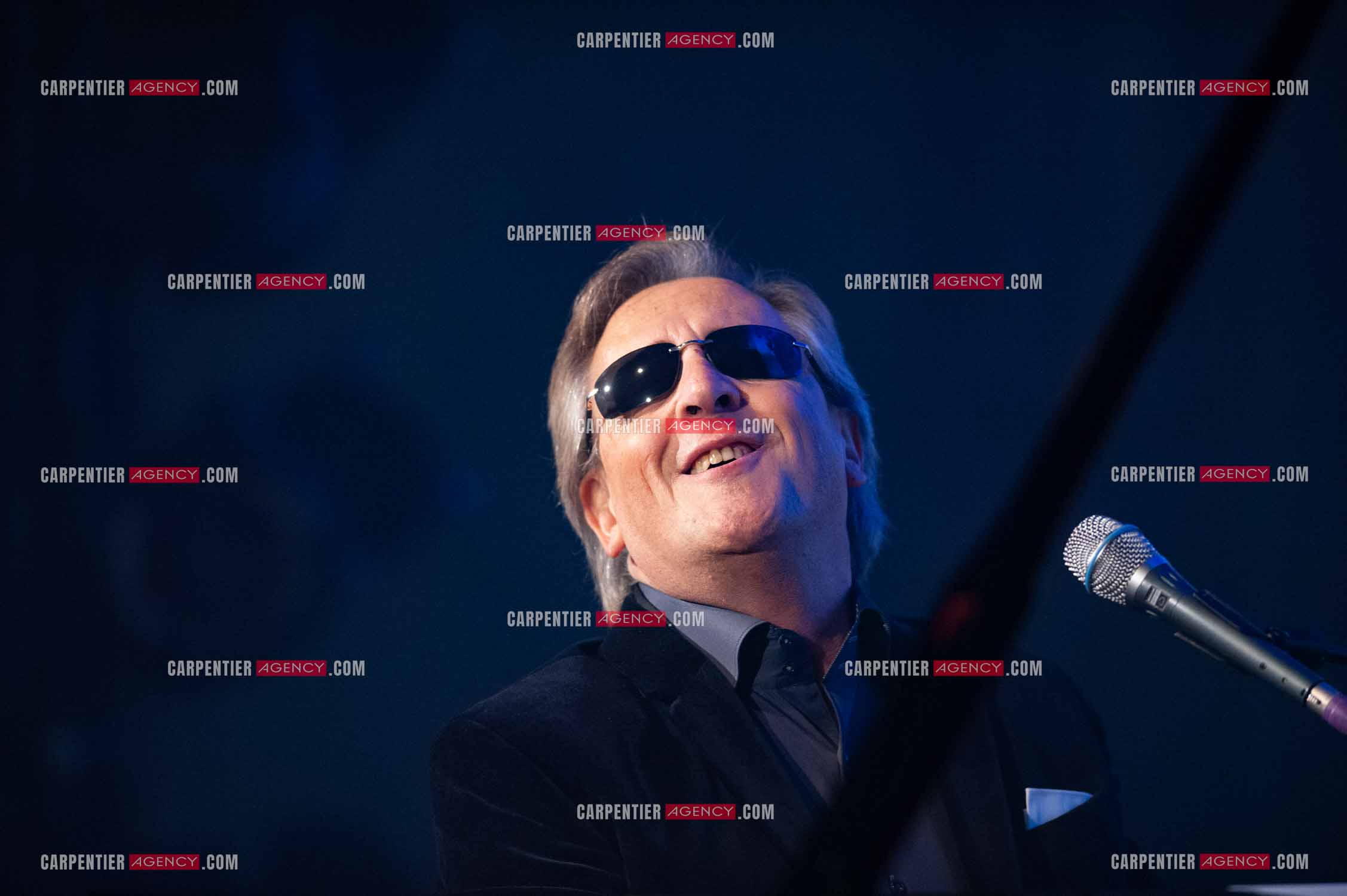 Le chanteur Gilbert Montagné en concert à la salle Gaveau pour trois soirs en 2010.    ( Exclusif )