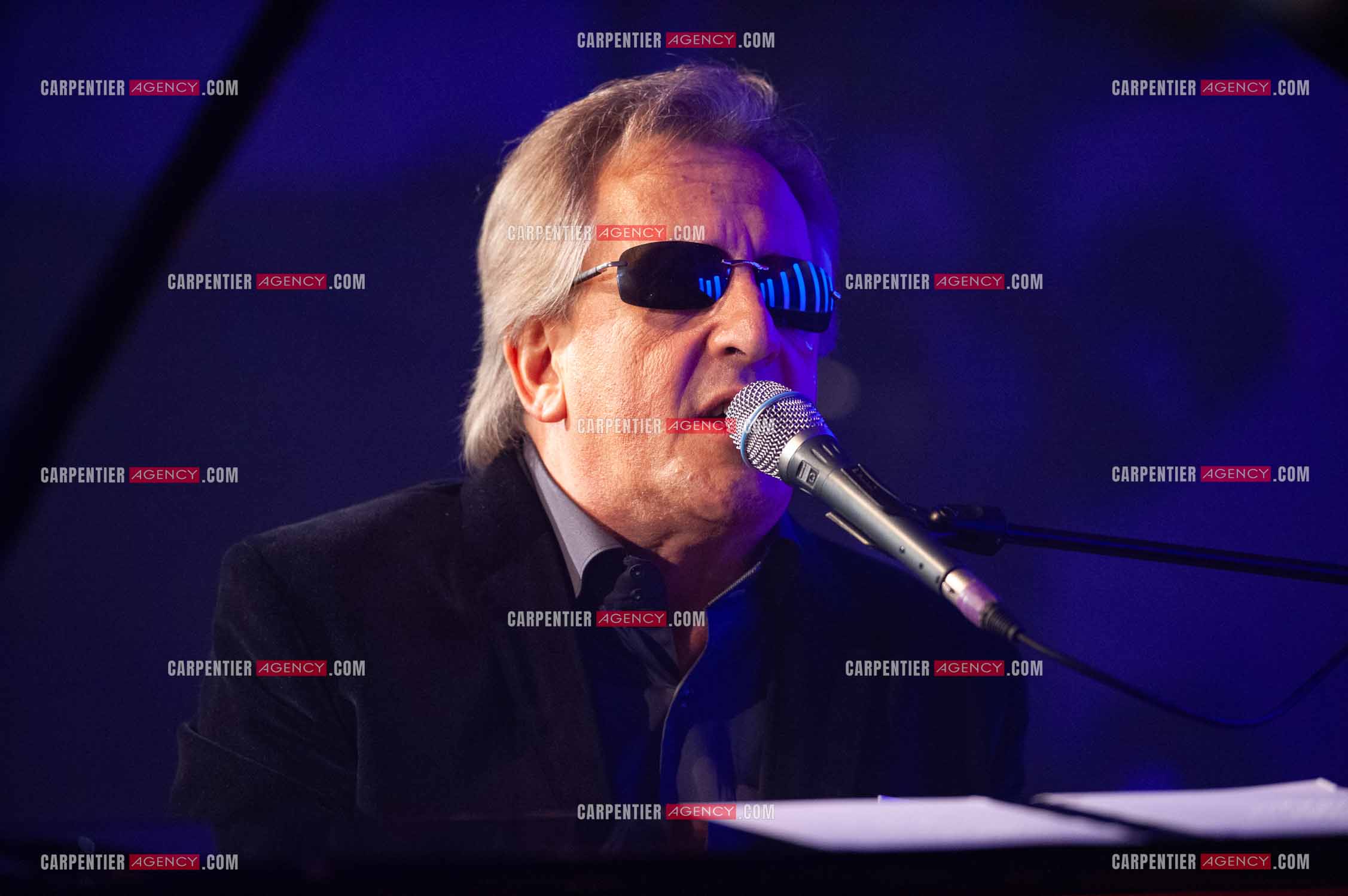 Le chanteur Gilbert Montagné en concert à la salle Gaveau pour trois soirs en 2010.    ( Exclusif )