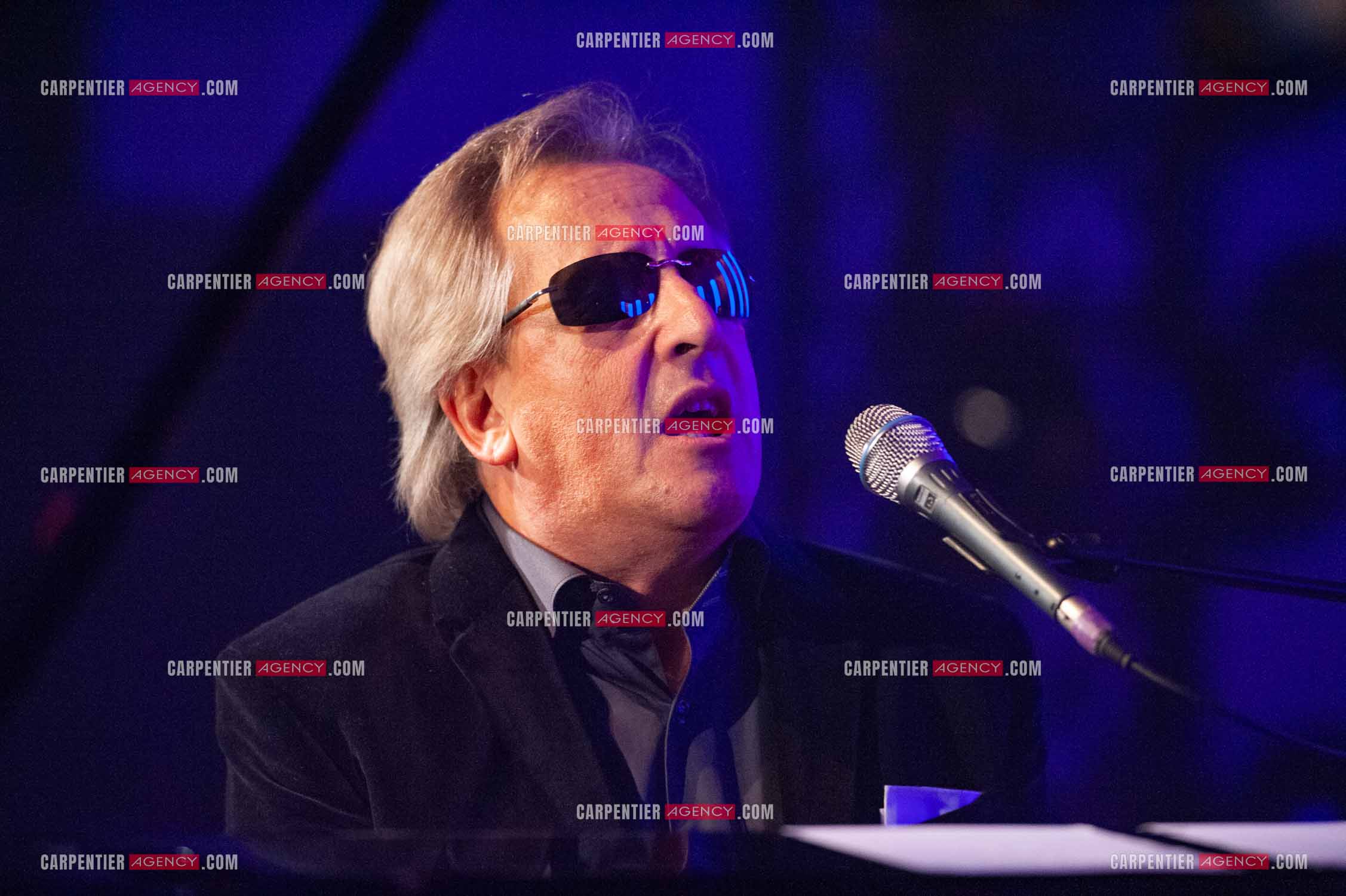 Le chanteur Gilbert Montagné en concert à la salle Gaveau pour trois soirs en 2010.    ( Exclusif )