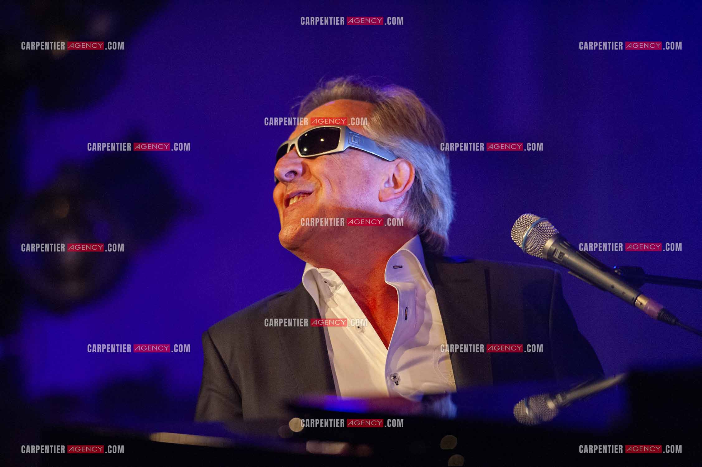 Le chanteur Gilbert Montagné en concert à la salle Gaveau pour trois soirs en 2010.    ( Exclusif )