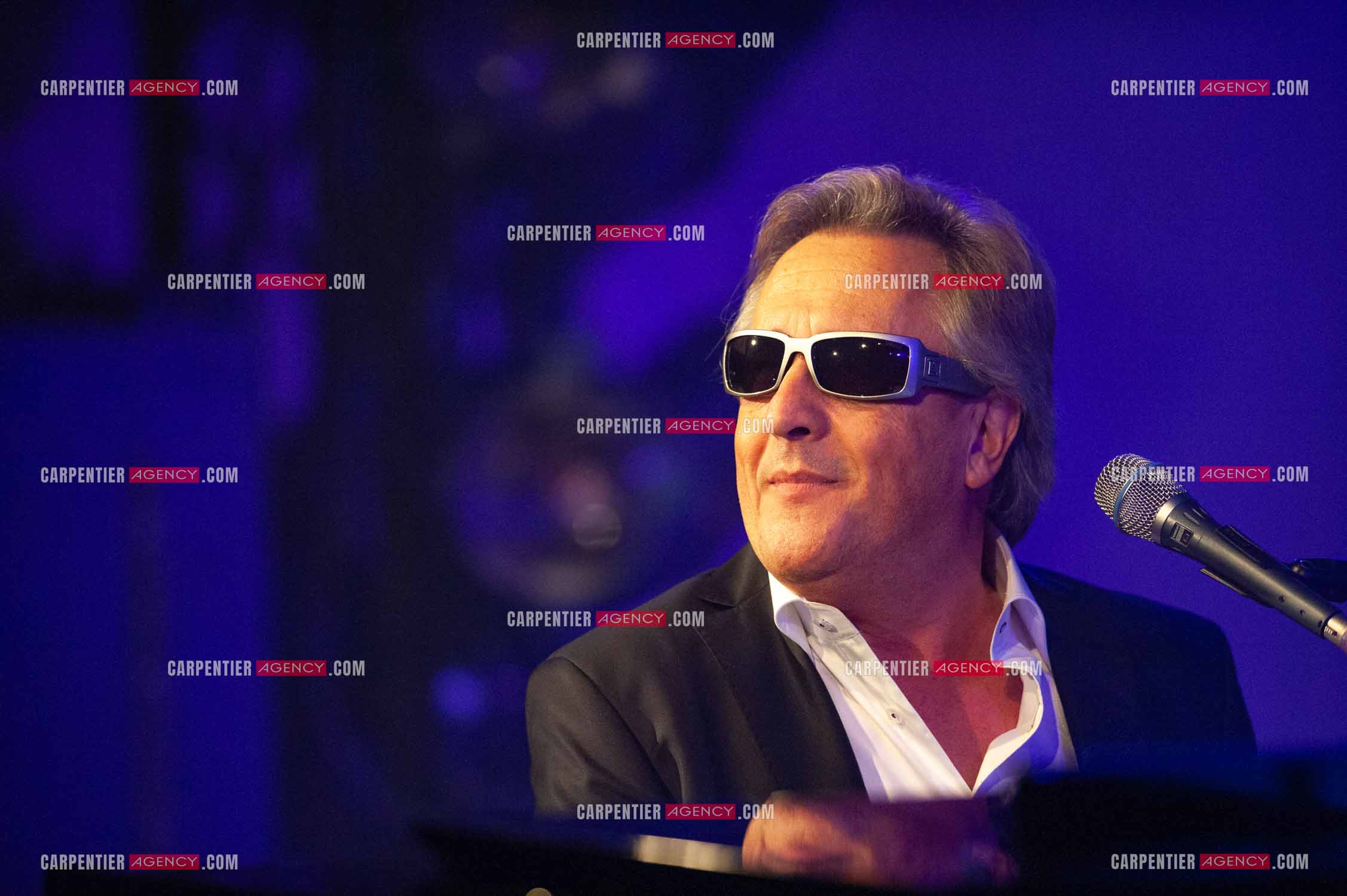Le chanteur Gilbert Montagné en concert à la salle Gaveau pour trois soirs en 2010.    ( Exclusif )