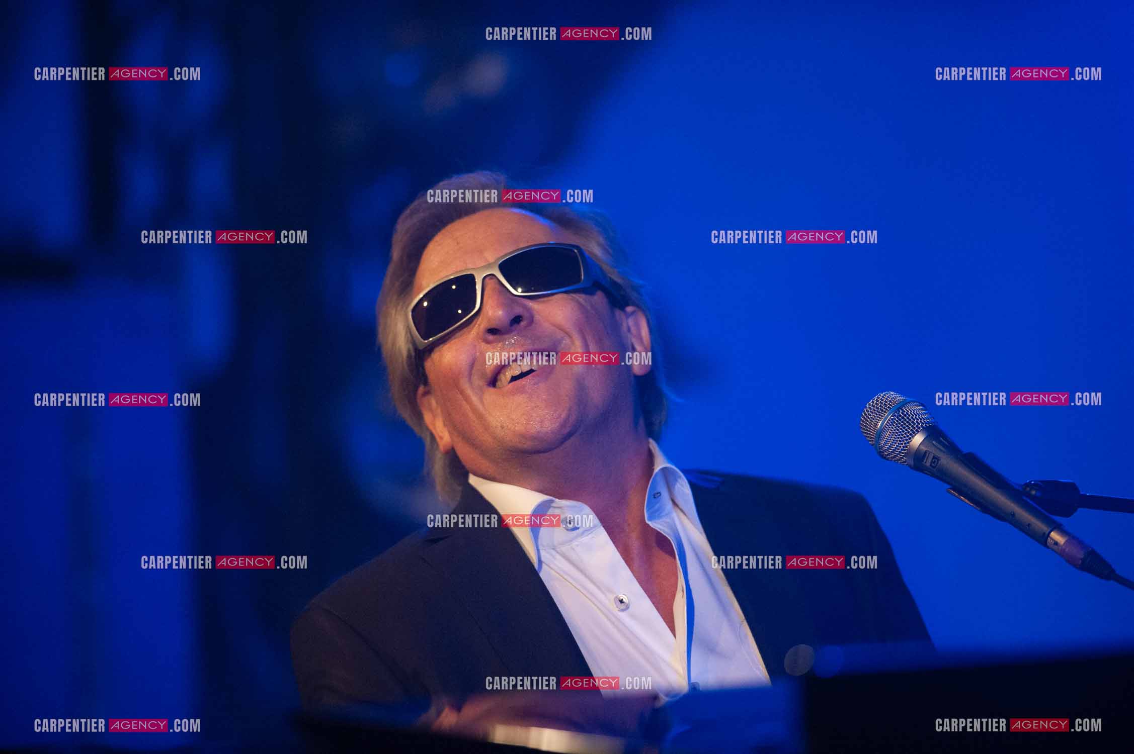 Le chanteur Gilbert Montagné en concert à la salle Gaveau pour trois soirs en 2010.    ( Exclusif )