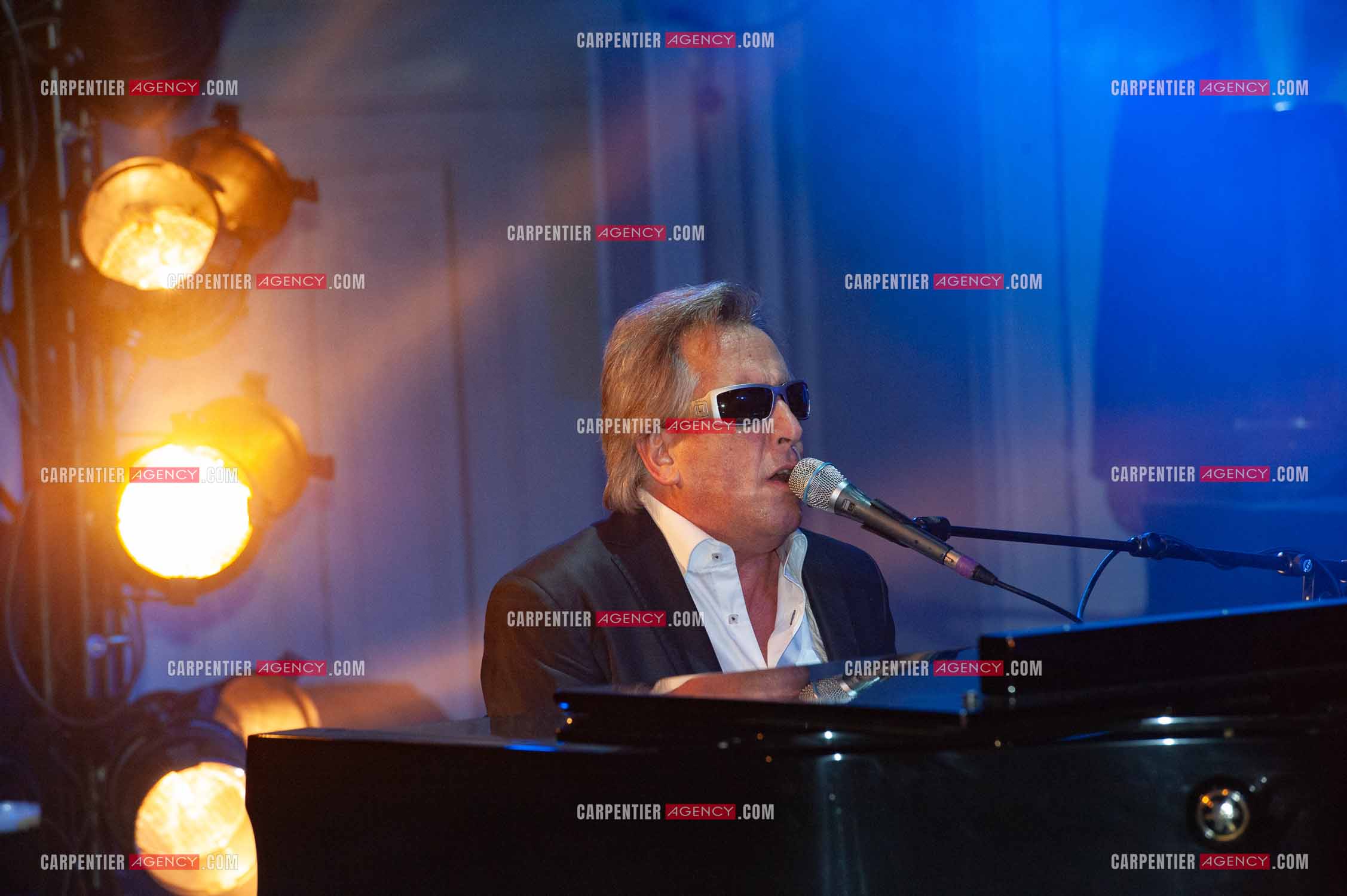 Le chanteur Gilbert Montagné en concert à la salle Gaveau pour trois soirs en 2010.    ( Exclusif )