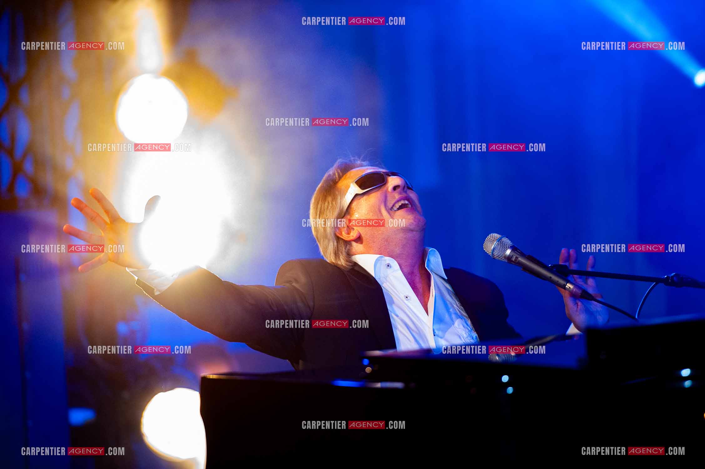 Le chanteur Gilbert Montagné en concert à la salle Gaveau pour trois soirs en 2010.    ( Exclusif )