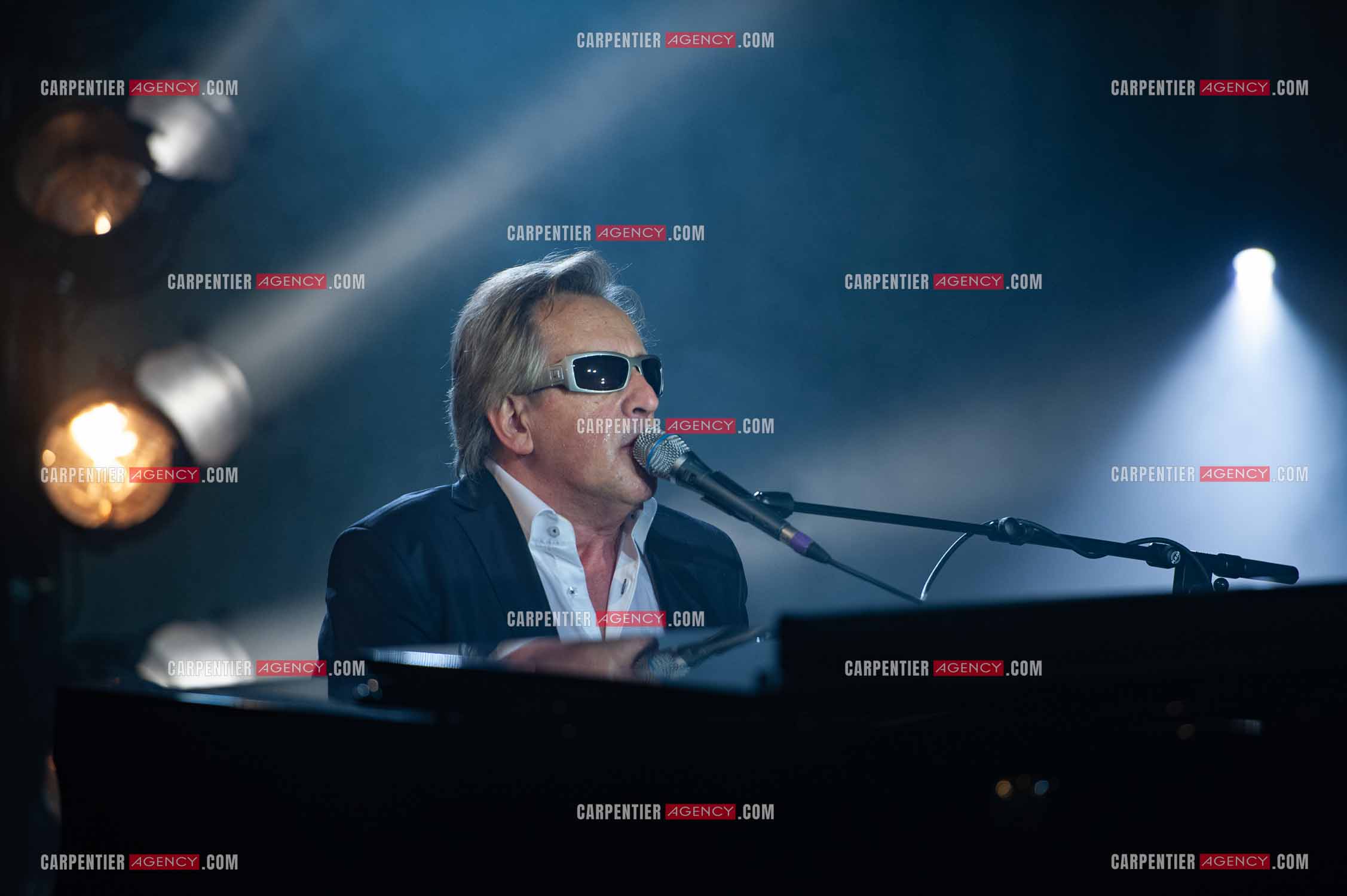 Le chanteur Gilbert Montagné en concert à la salle Gaveau pour trois soirs en 2010.    ( Exclusif )