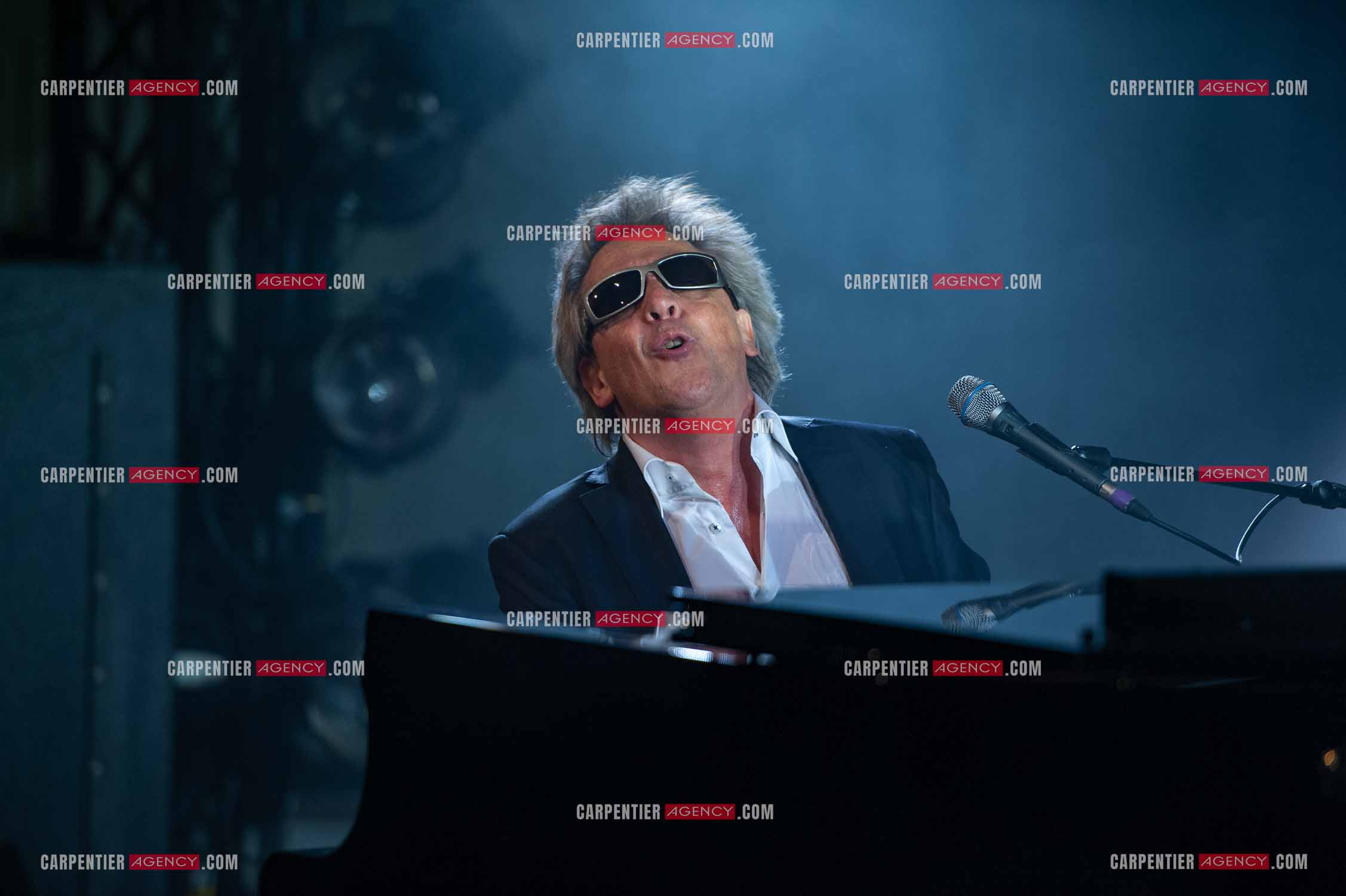 Le chanteur Gilbert Montagné en concert à la salle Gaveau pour trois soirs en 2010.    ( Exclusif )
