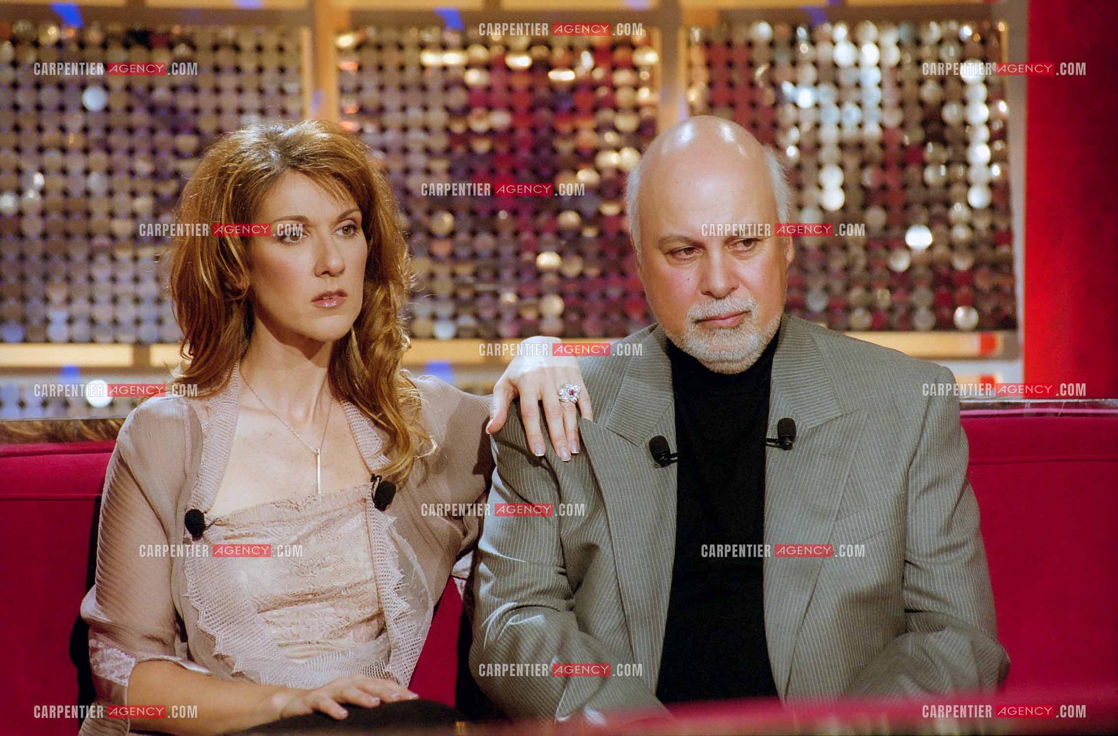 Enregistrement de l'émission spéciale Céline Dion et son mari René Angélil sur France 2.     ( Exclusif )