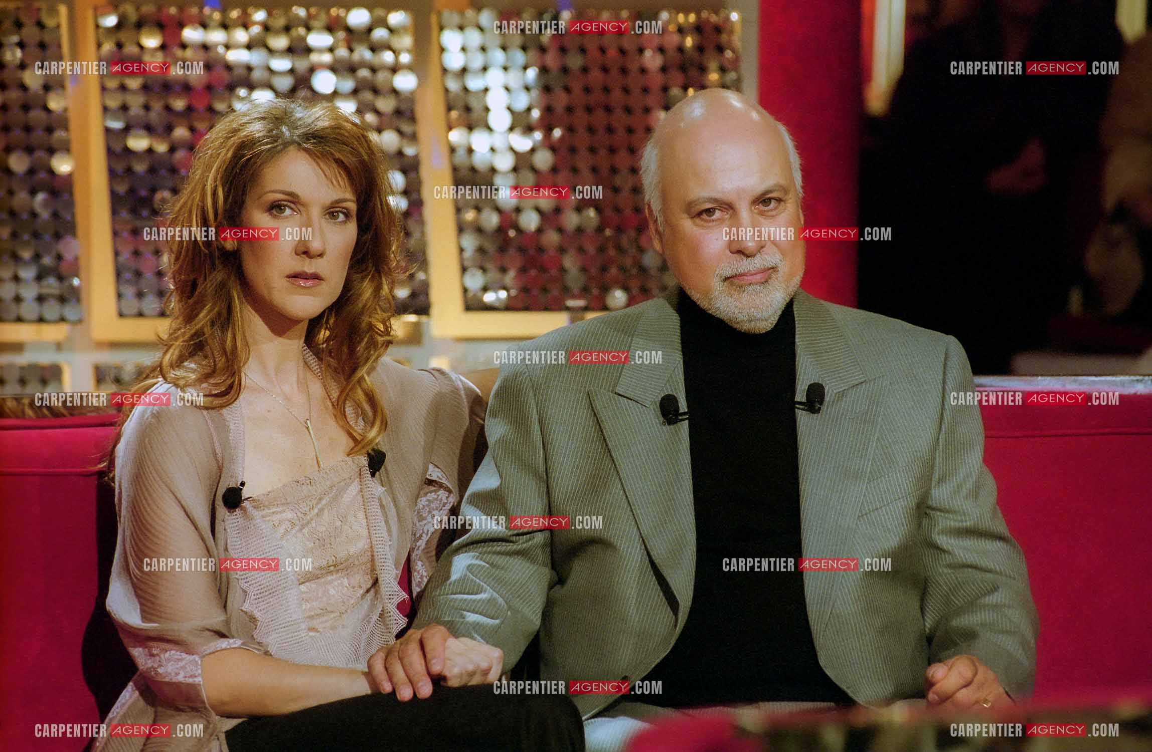 Enregistrement de l'émission spéciale Céline Dion et son mari René Angélil sur France 2.     ( Exclusif )