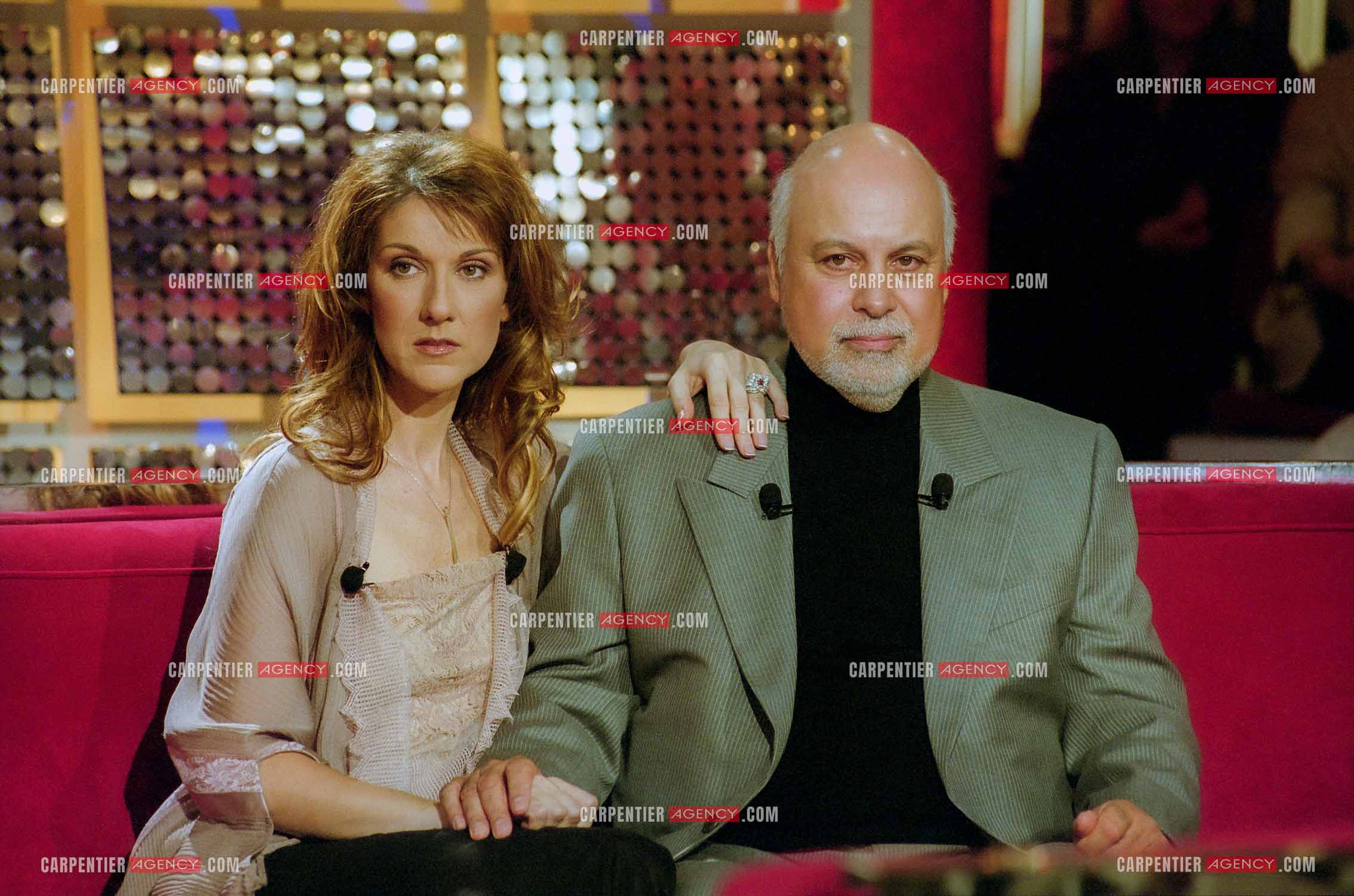 Enregistrement de l'émission spéciale Céline Dion et son mari René Angélil sur France 2.     ( Exclusif )