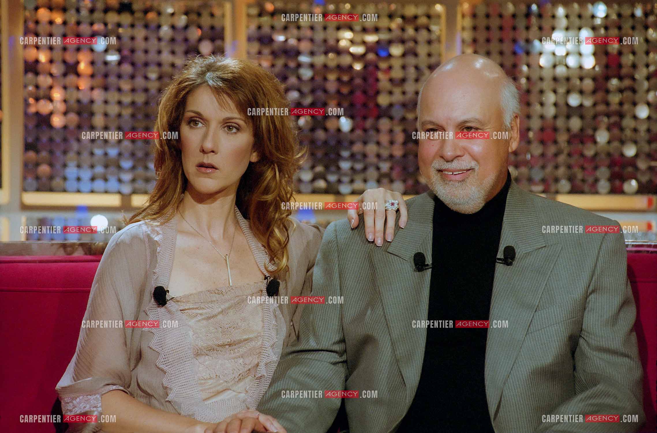 Enregistrement de l'émission spéciale Céline Dion et son mari René Angélil sur France 2.     ( Exclusif )
