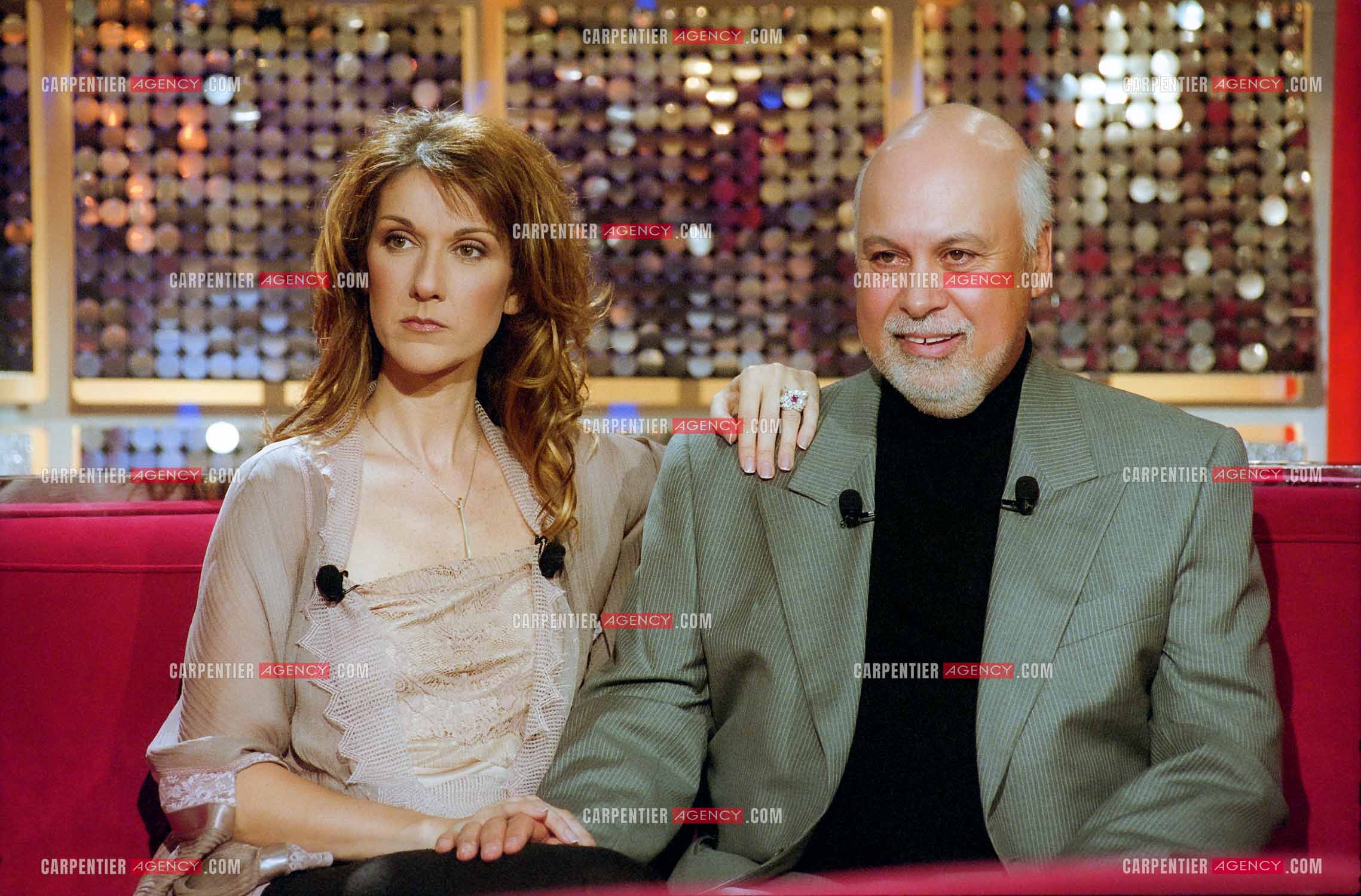 Enregistrement de l'émission spéciale Céline Dion et son mari René Angélil sur France 2.     ( Exclusif )
