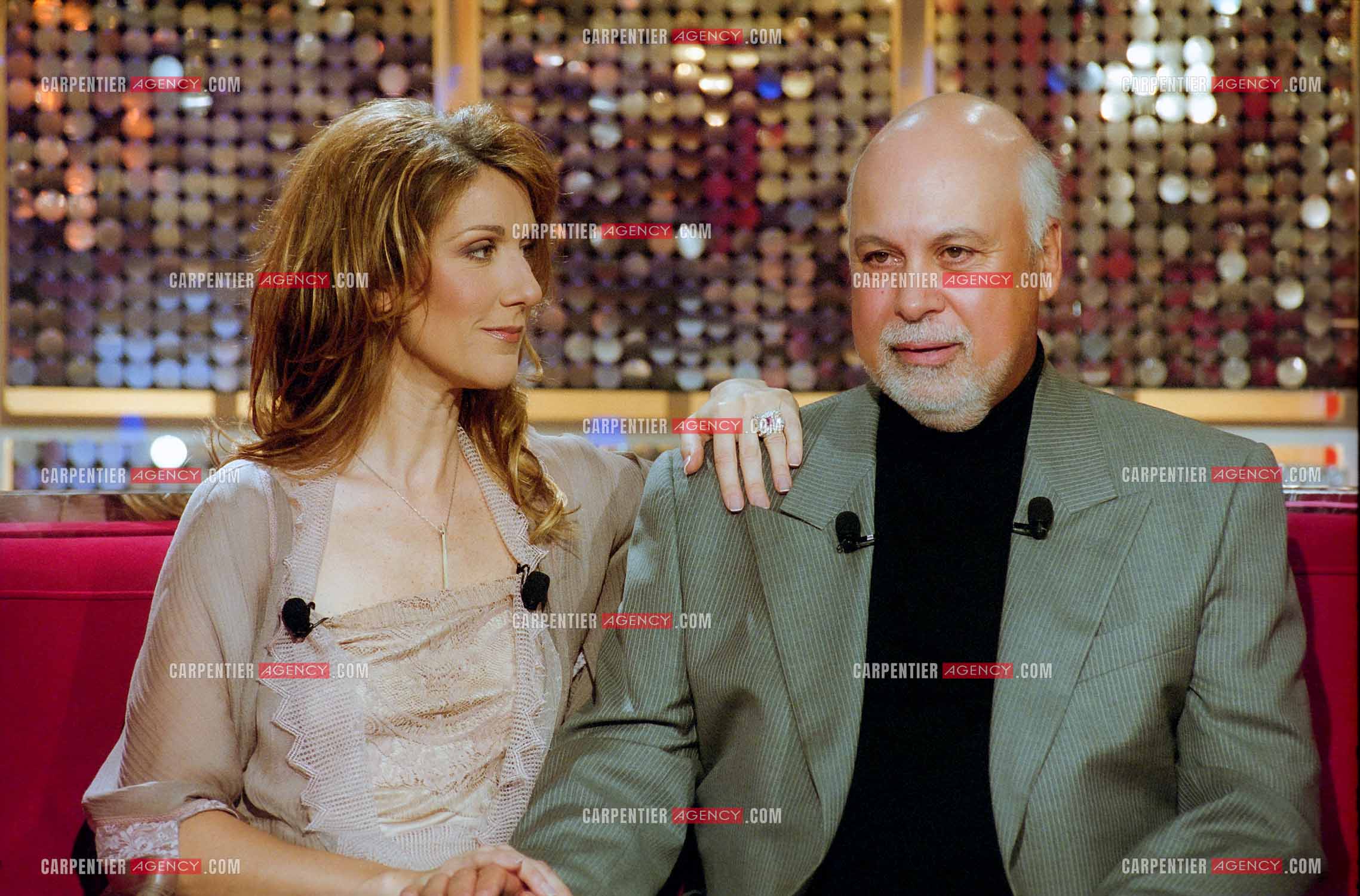 Enregistrement de l'émission spéciale Céline Dion et son mari René Angélil sur France 2.     ( Exclusif )