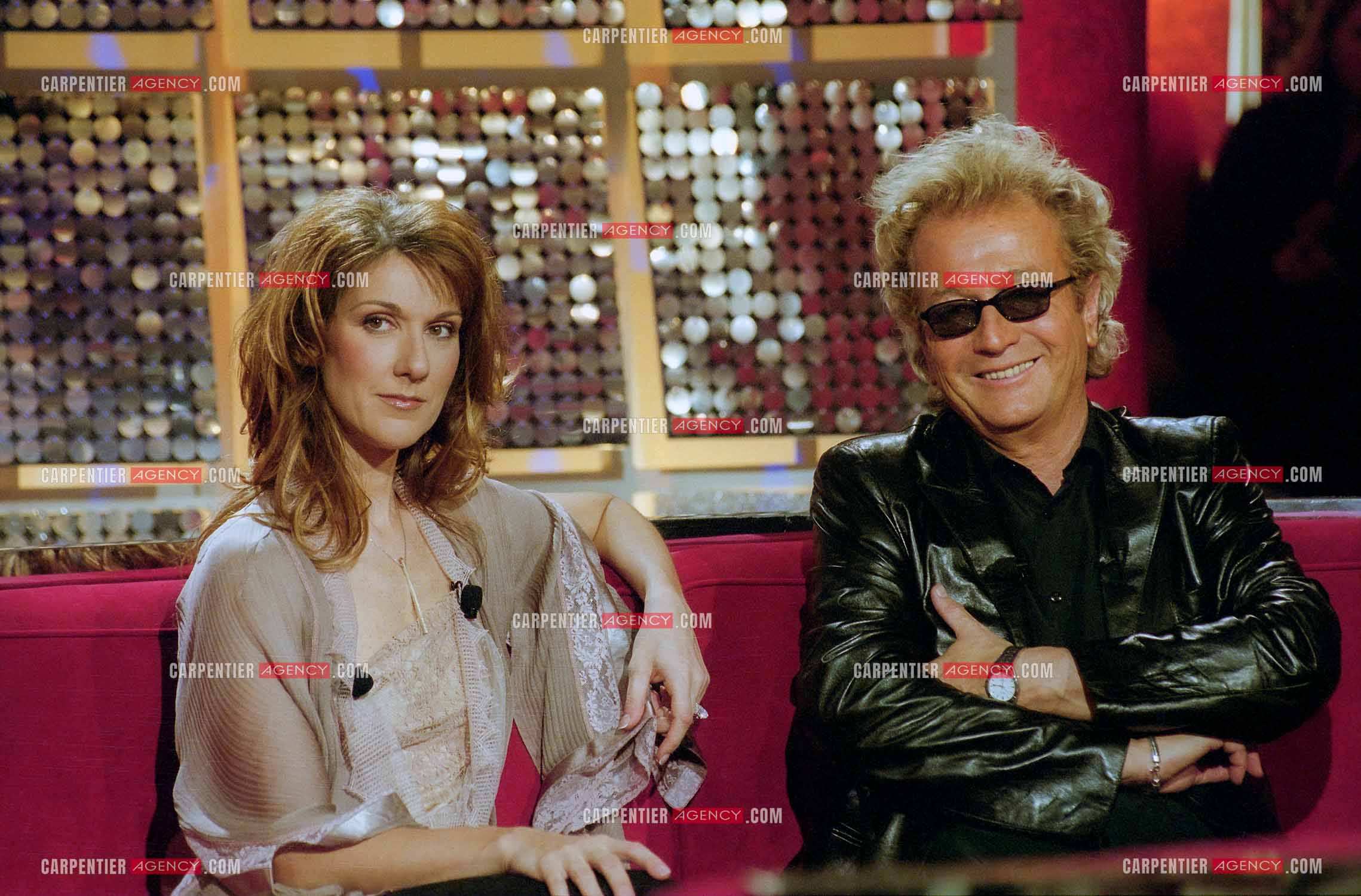 Enregistrement de l'émission spéciale Céline Dion sur France 2. Céline invite sur le plateau son ami et auteur, Luc Plamondon.      ( Exclusif )