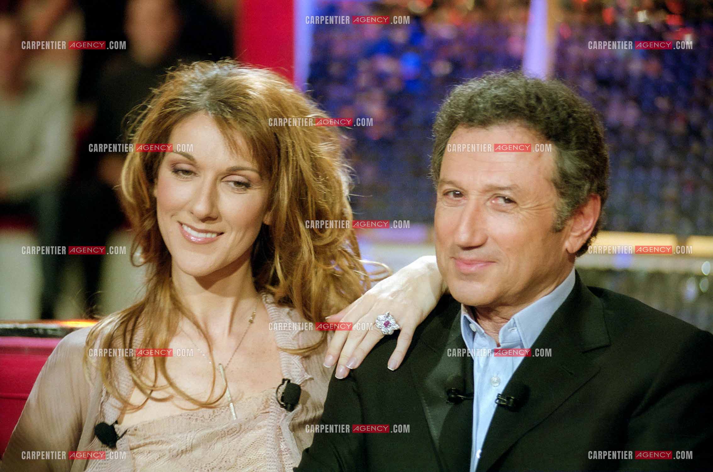 Enregistrement de l'émission spéciale Céline Dion sur France 2 et présentée par Michel Drucker.     ( Exclusif )