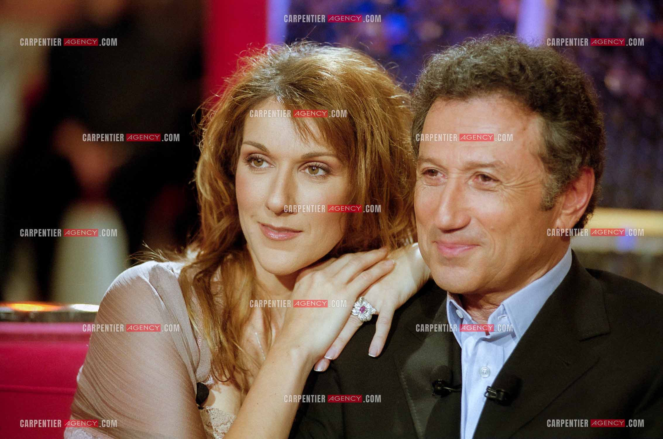 Enregistrement de l'émission spéciale Céline Dion sur France 2 et présentée par Michel Drucker.     ( Exclusif )