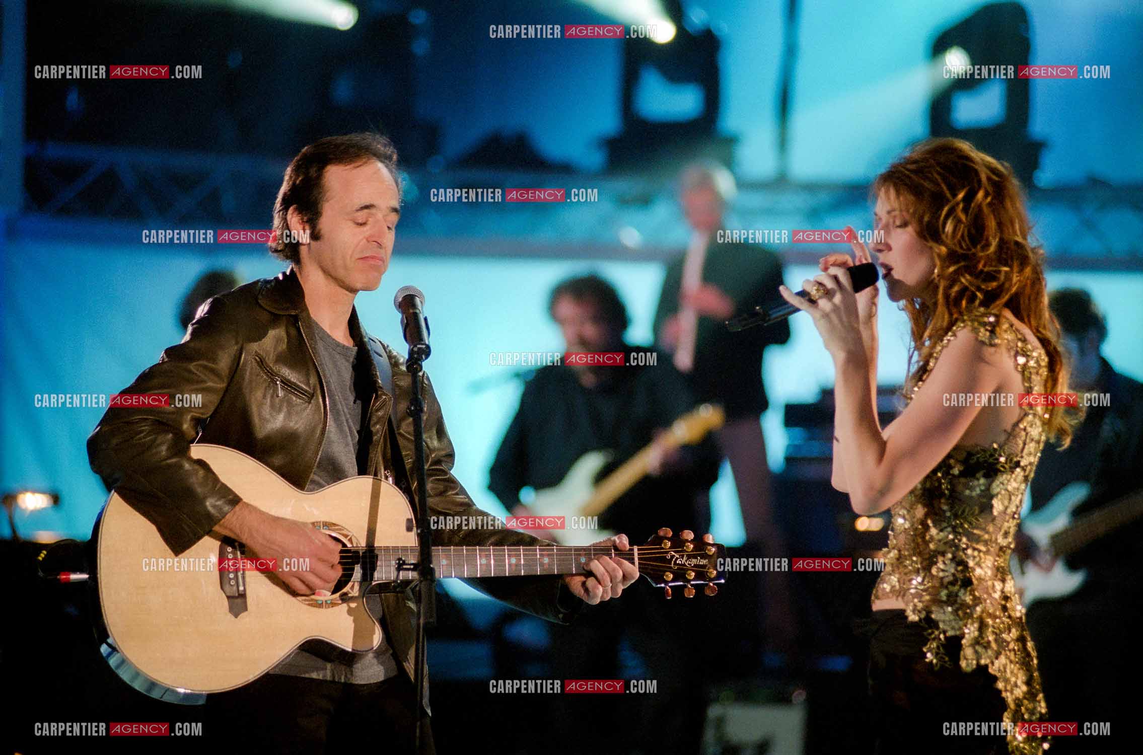 Enregistrement de l'émission spéciale Céline Dion sur TF1. Invité de Céline, Jean-Jacques Goldman.    ( Exclusif )