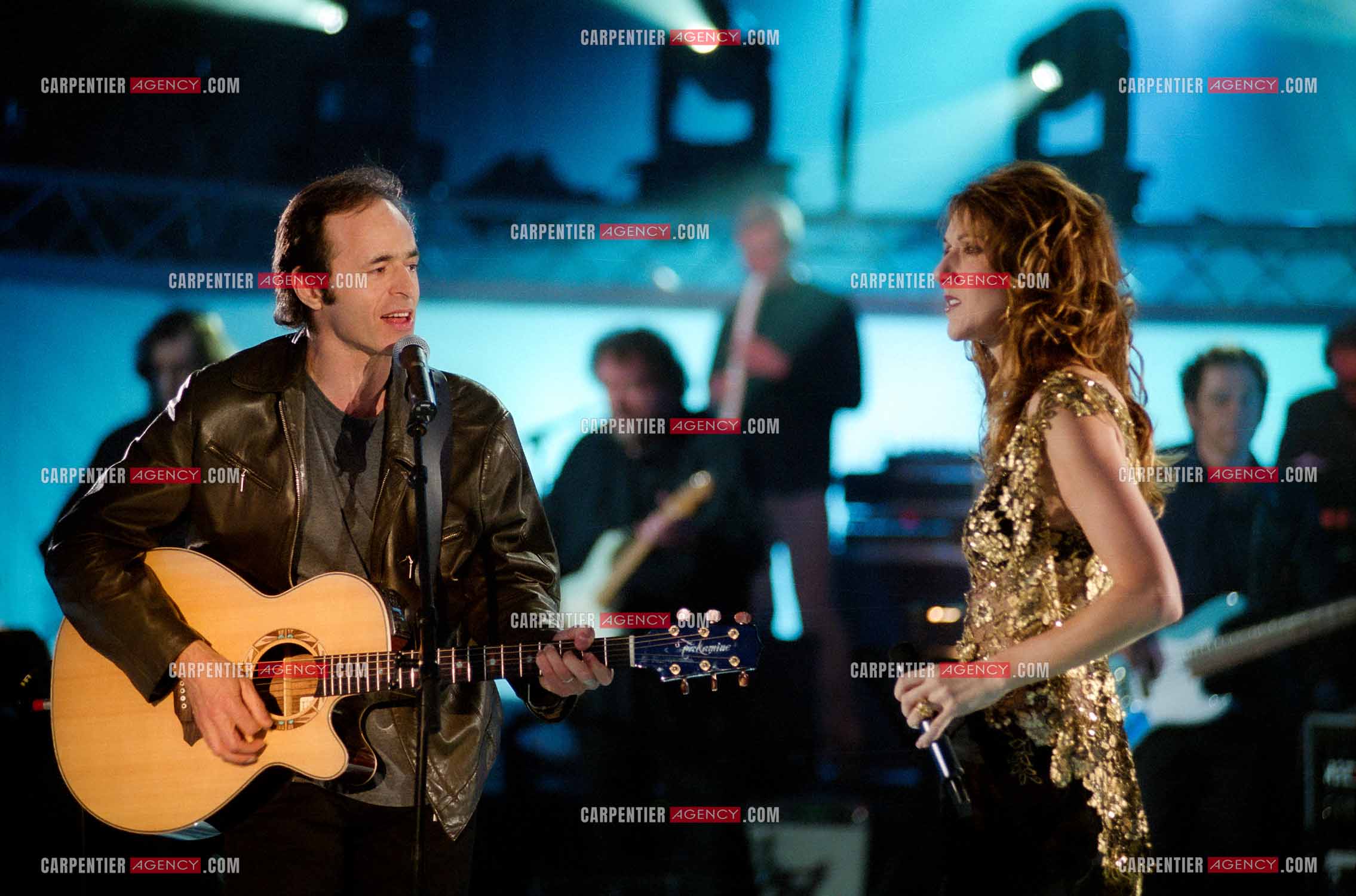 Enregistrement de l'émission spéciale Céline Dion sur TF1. Invité de Céline, Jean-Jacques Goldman.    ( Exclusif )