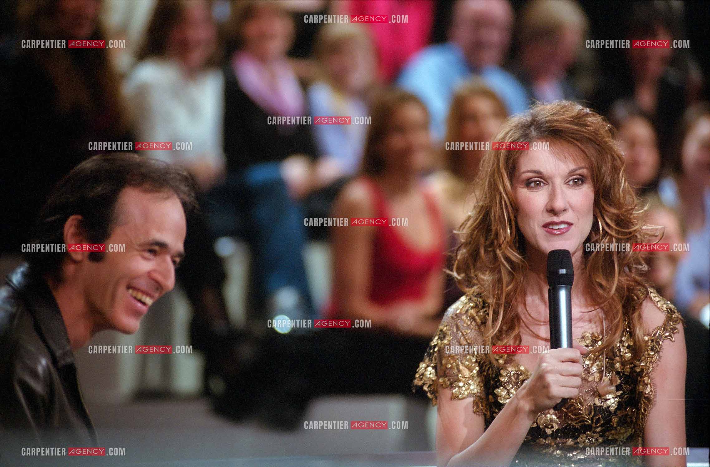 Enregistrement de l'émission spéciale Céline Dion sur TF1. Invité de Céline, Jean-Jacques Goldman.    ( Exclusif )