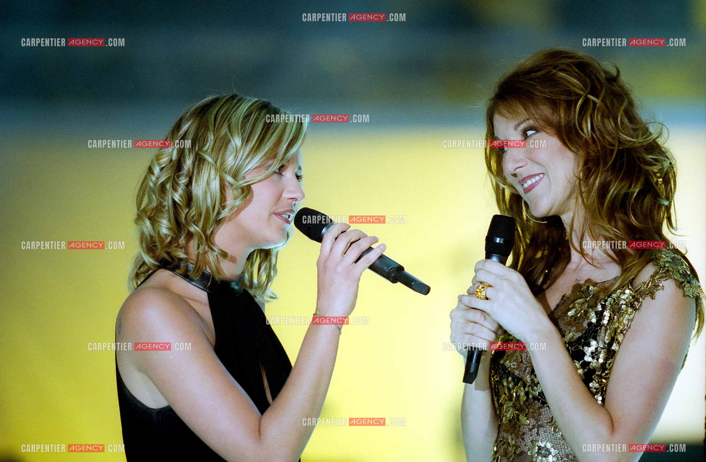 Enregistrement de l'émission spéciale Céline Dion sur TF1 présentée par Flavie Flament.        ( Exclusif )