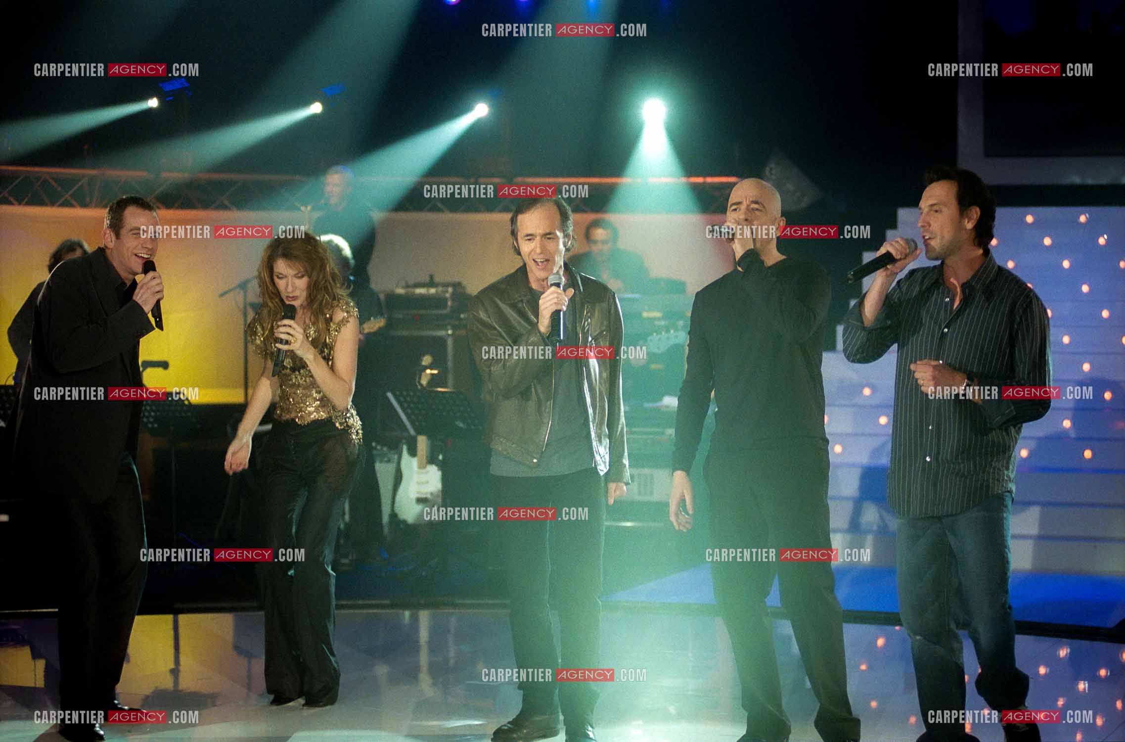Enregistrement de l'émission spéciale Céline Dion sur TF1. Les invités de Céline, Garou, Jean-Jacques Goldman, Pascal Obispo etGérald De Palmas.   ( Exclusif )
