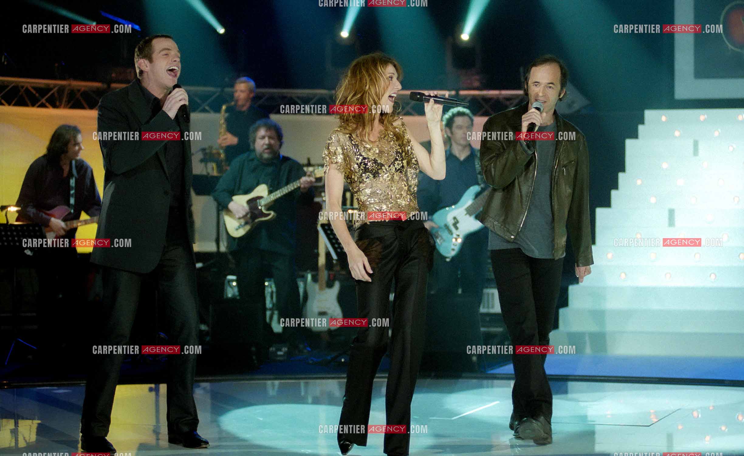 Enregistrement de l'émission spéciale Céline Dion sur TF1. Les invités de Céline, Garou, Jean-Jacques Goldman, Pascal Obispo etGérald De Palmas.   ( Exclusif )