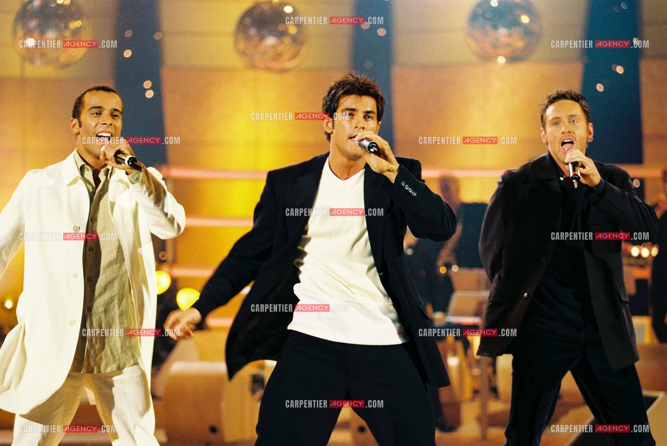 Le groupe de Boys Band les 2Be3 Filip Nikolic, Adel Kachermi et Frank Delay invité dans l'émission Fa Si La Chanter .      ( Exclusif )
