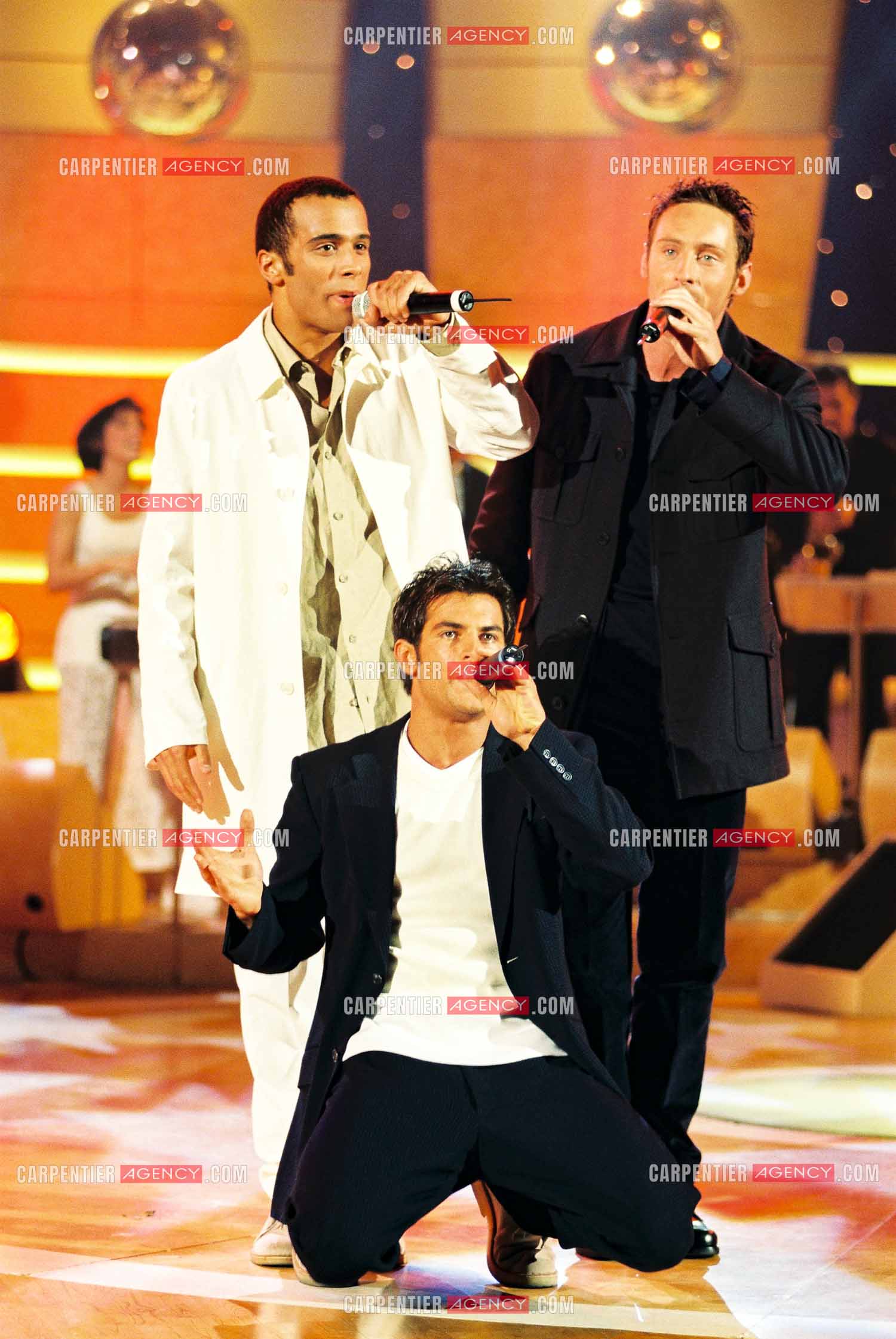 Le groupe de Boys Band les 2Be3 Filip Nikolic, Adel Kachermi et Frank Delay invité dans l'émission Fa Si La Chanter .      ( Exclusif )