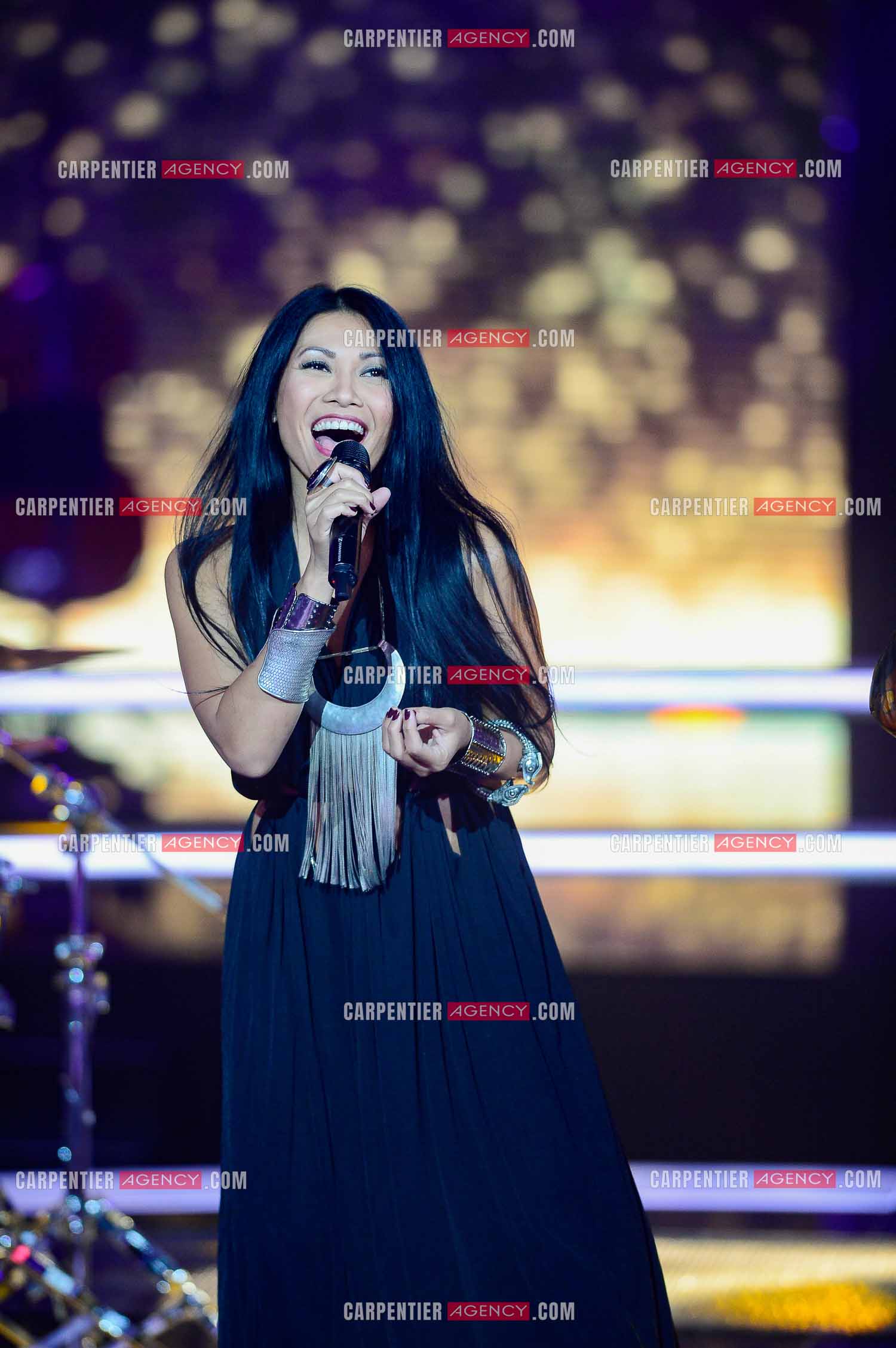 La chanteuse Anggun Cipta Sasmi dite Anggun invitée de l'émission The Voice en 2015.    ( Exclusif )