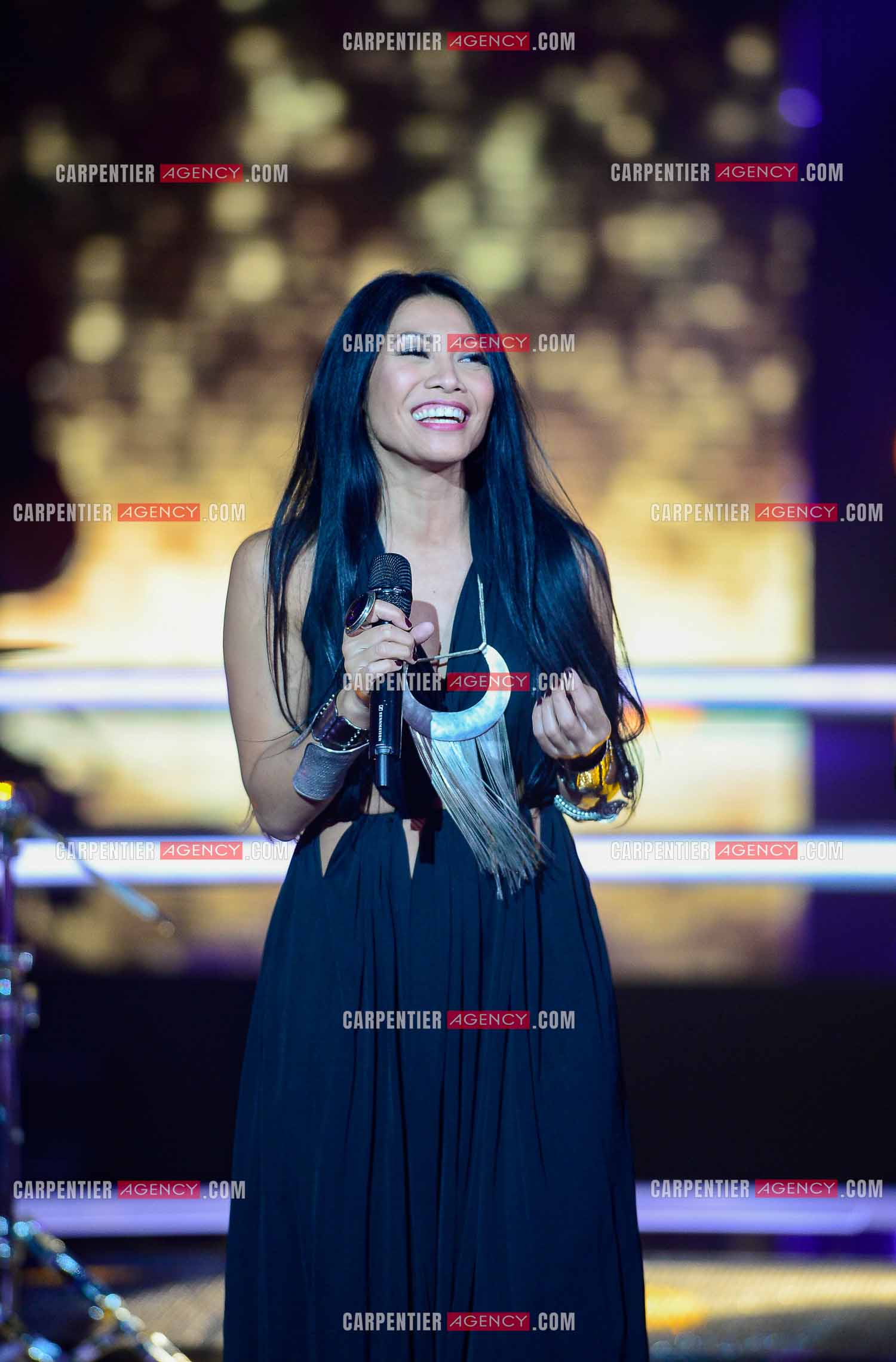 La chanteuse Anggun Cipta Sasmi dite Anggun invitée de l'émission The Voice en 2015.    ( Exclusif )
