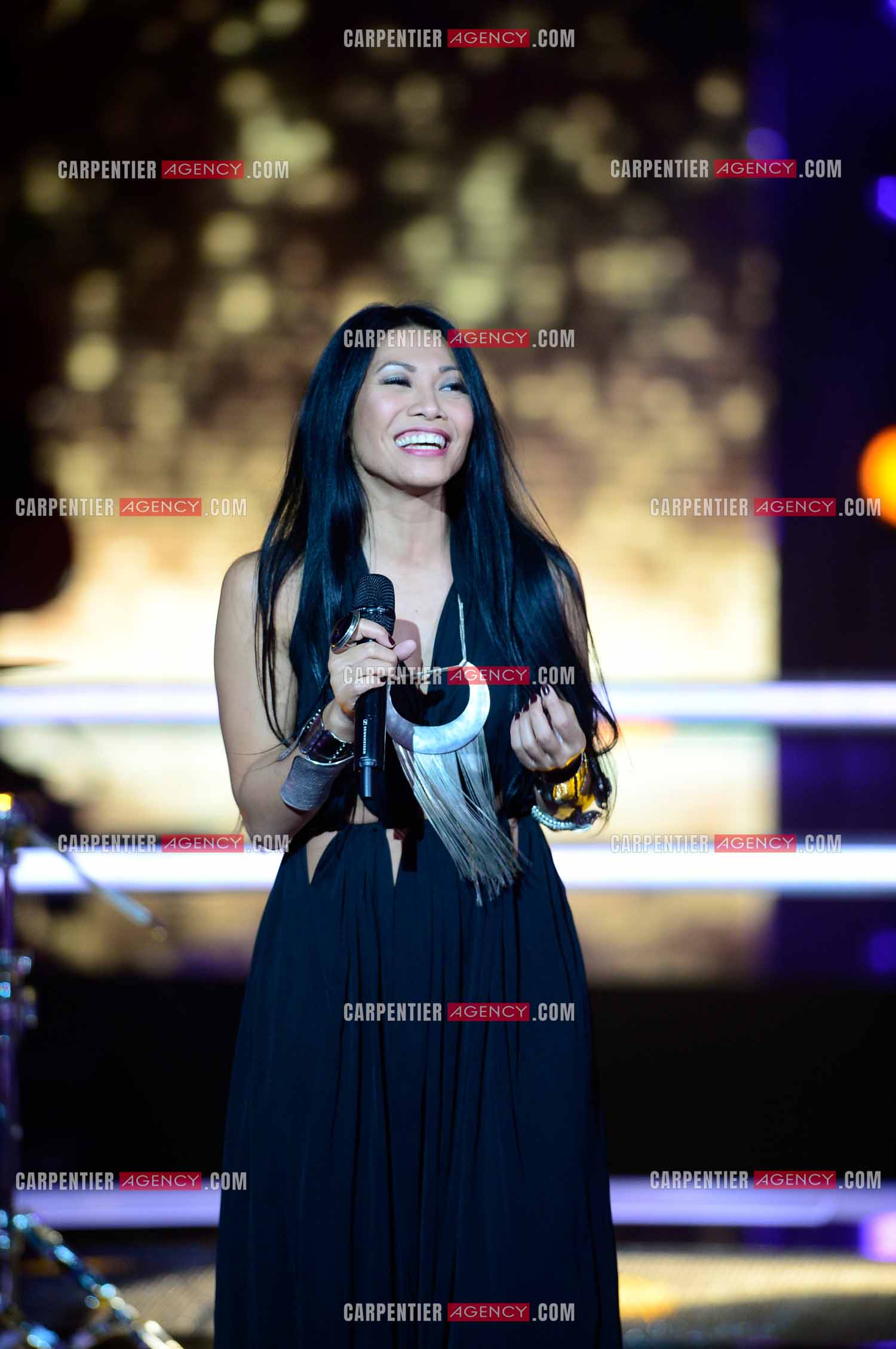 La chanteuse Anggun Cipta Sasmi dite Anggun invitée de l'émission The Voice en 2015.    ( Exclusif )