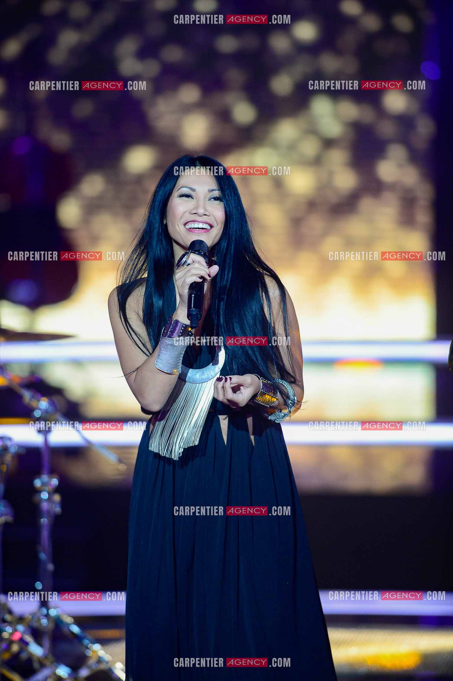 La chanteuse Anggun Cipta Sasmi dite Anggun invitée de l'émission The Voice en 2015.    ( Exclusif )