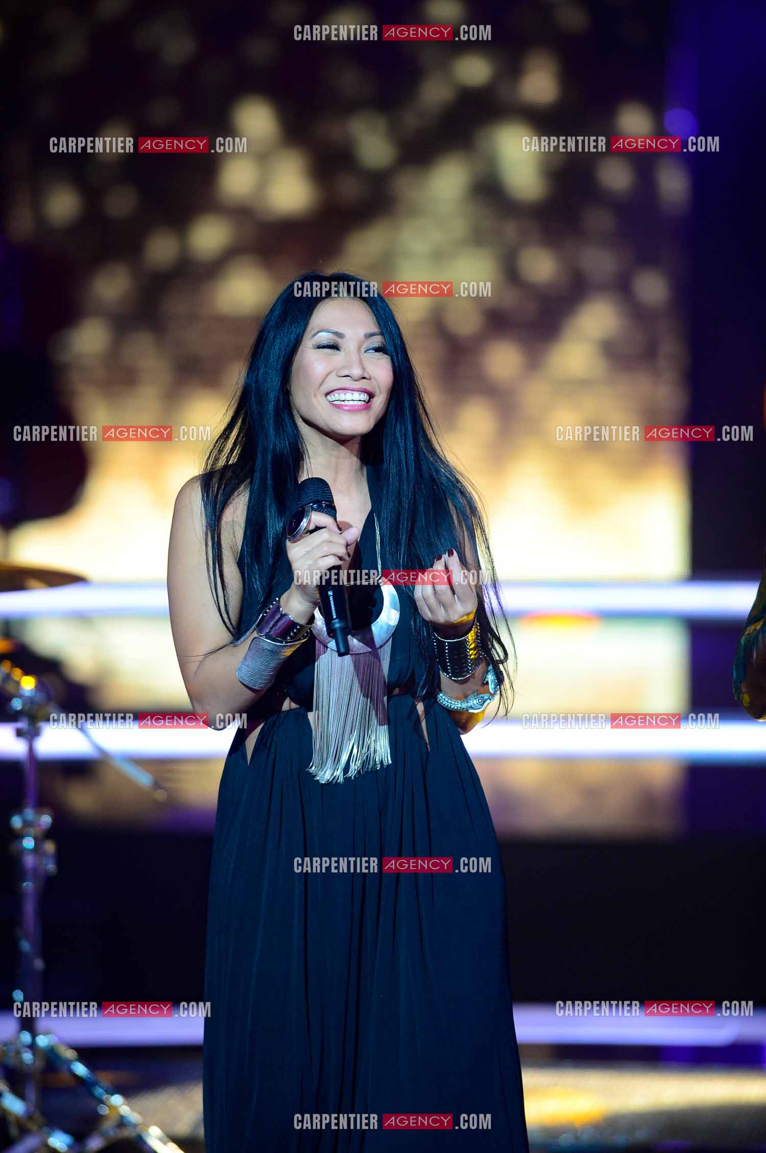 La chanteuse Anggun Cipta Sasmi dite Anggun invitée de l'émission The Voice en 2015.    ( Exclusif )