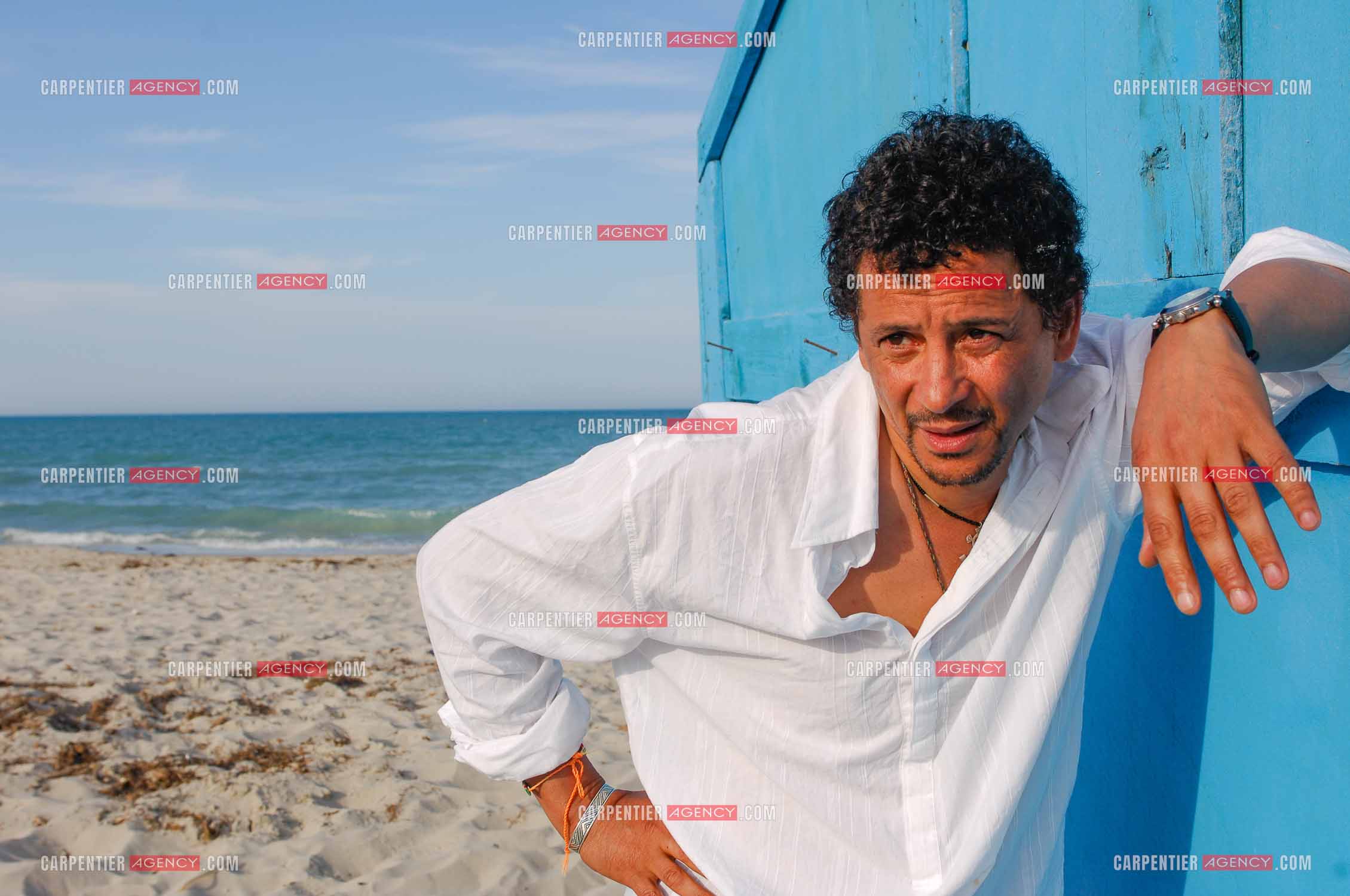 L'acteur Abel Jafri pour le festival du film à Djerba en Tunisie.  ( Exclusif )