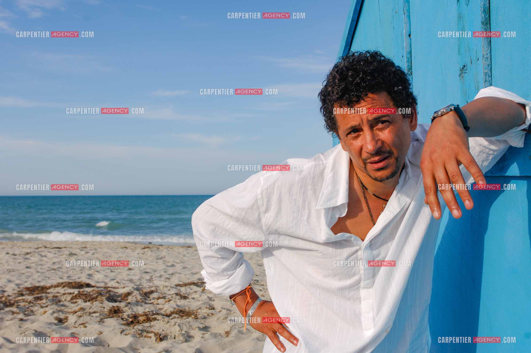 L'acteur Abel Jafri pour le festival du film à Djerba en Tunisie.  ( Exclusif )
