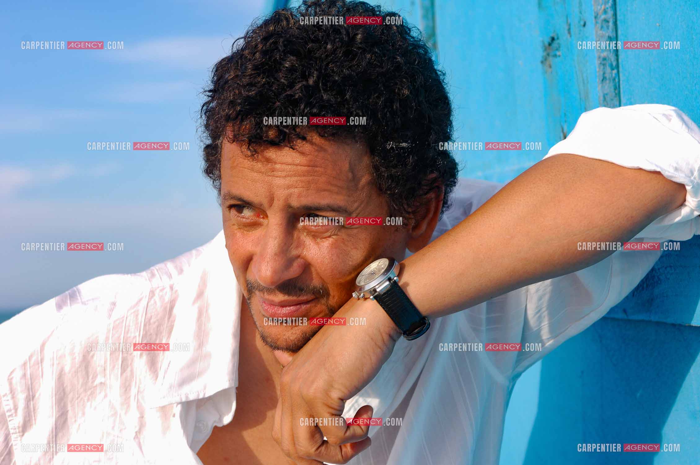 L'acteur Abel Jafri pour le festival du film à Djerba en Tunisie.  ( Exclusif )