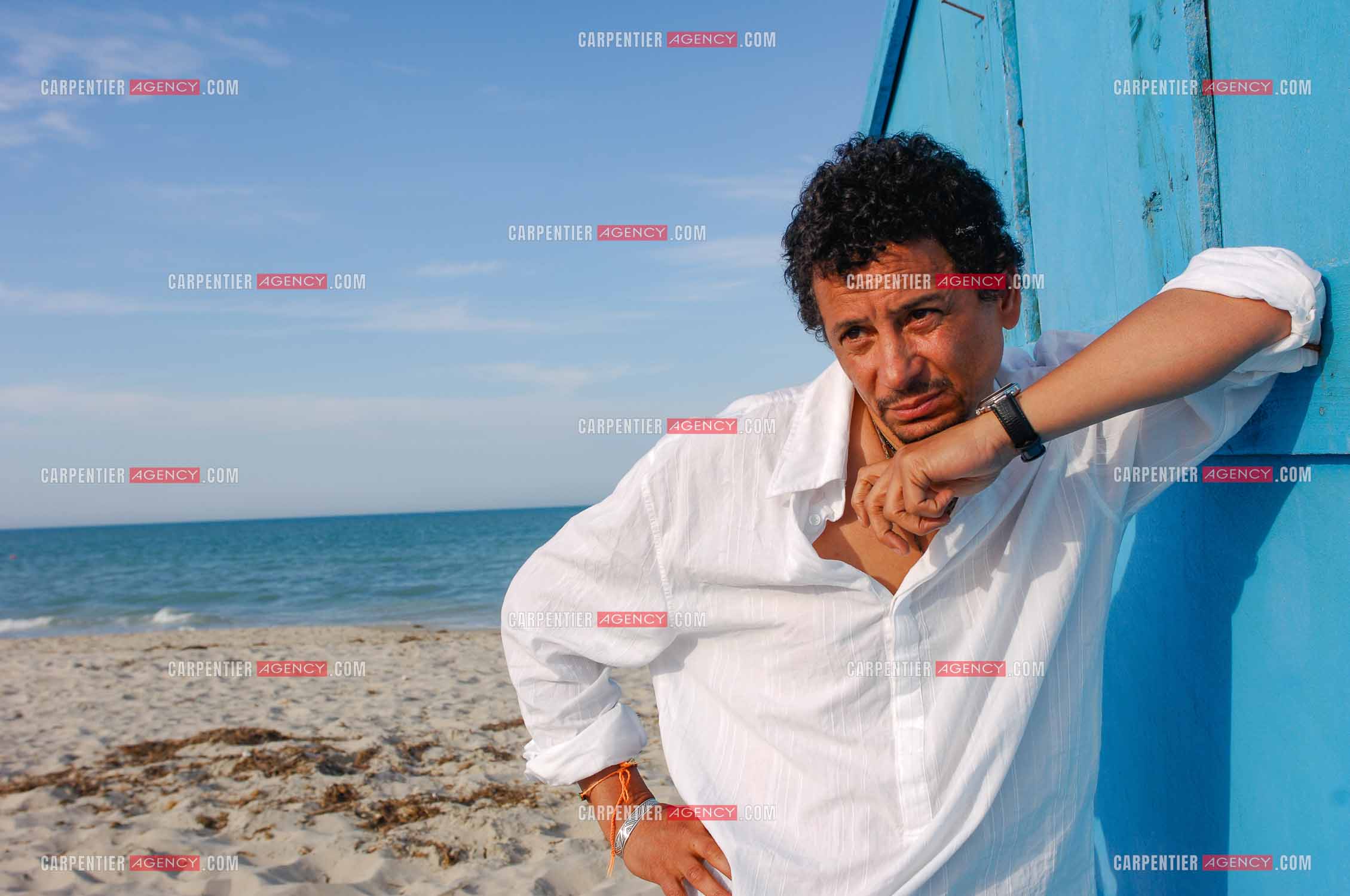 L'acteur Abel Jafri pour le festival du film à Djerba en Tunisie.  ( Exclusif )