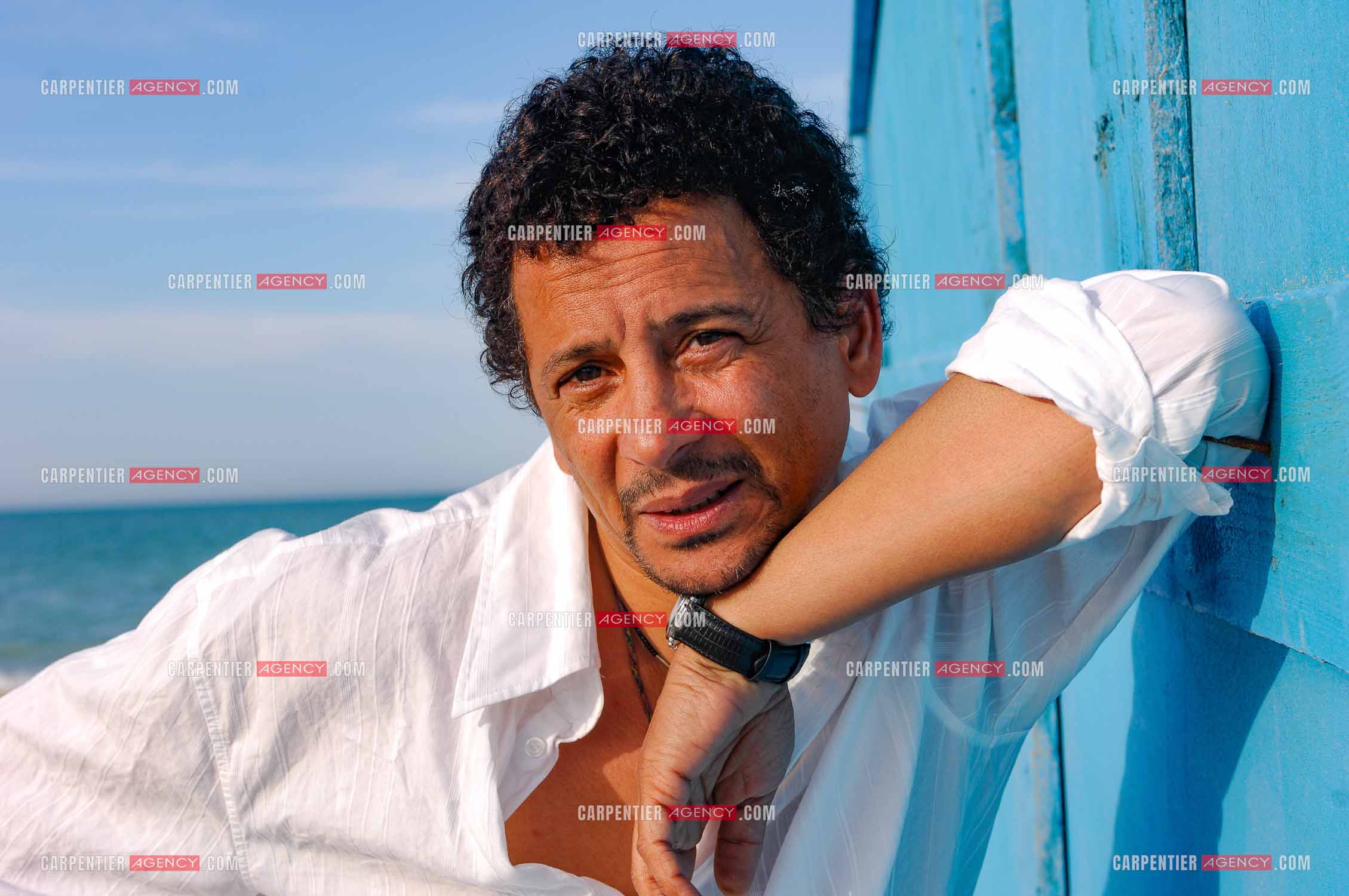 L'acteur Abel Jafri pour le festival du film à Djerba en Tunisie.  ( Exclusif )