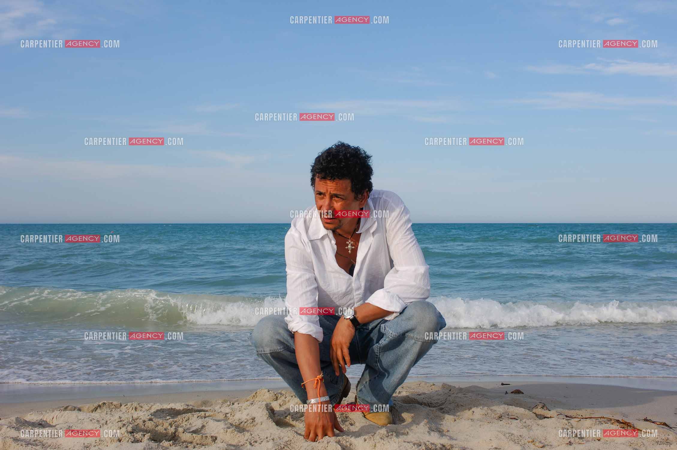 L'acteur Abel Jafri pour le festival du film à Djerba en Tunisie.  ( Exclusif )