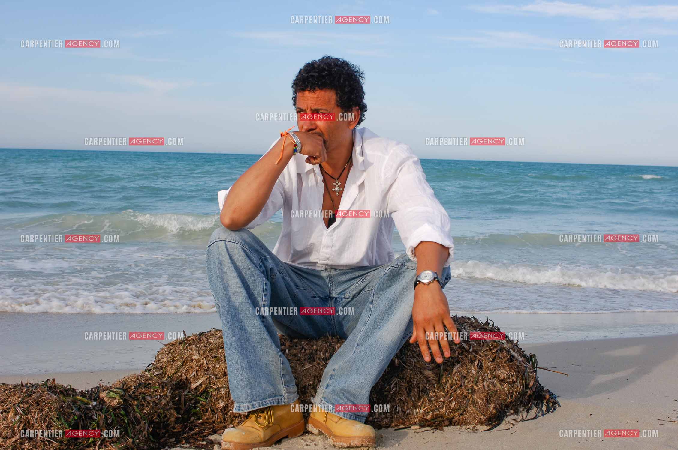 L'acteur Abel Jafri pour le festival du film à Djerba en Tunisie.  ( Exclusif )