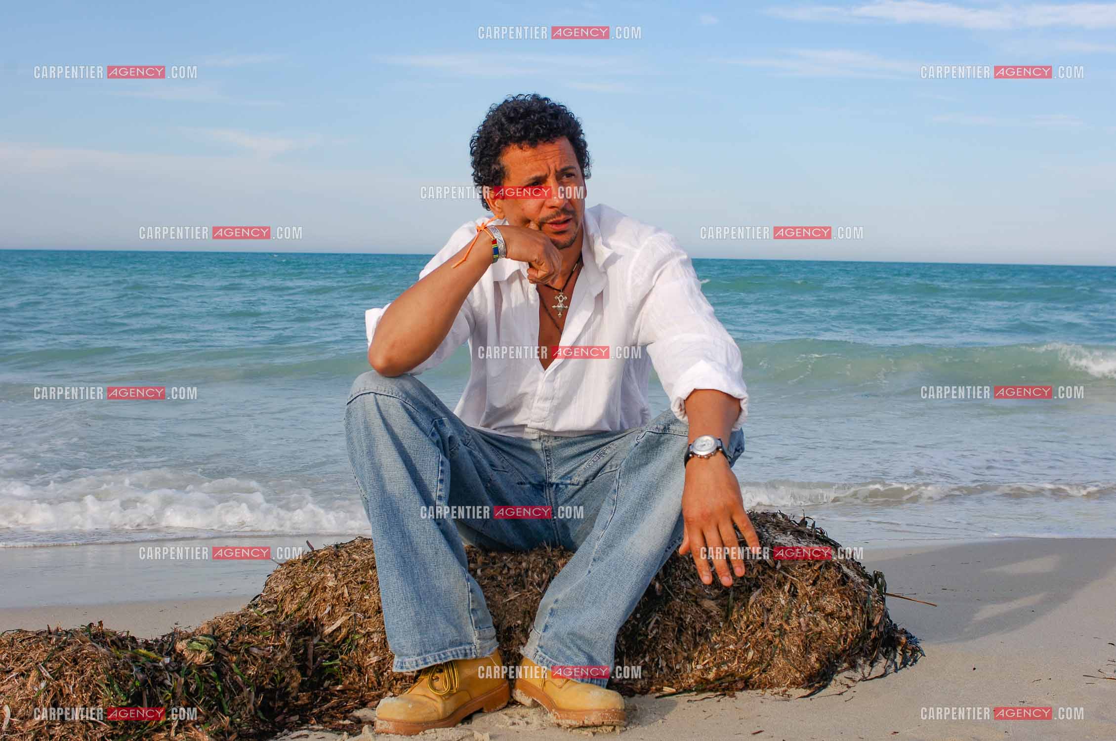L'acteur Abel Jafri pour le festival du film à Djerba en Tunisie.  ( Exclusif )
