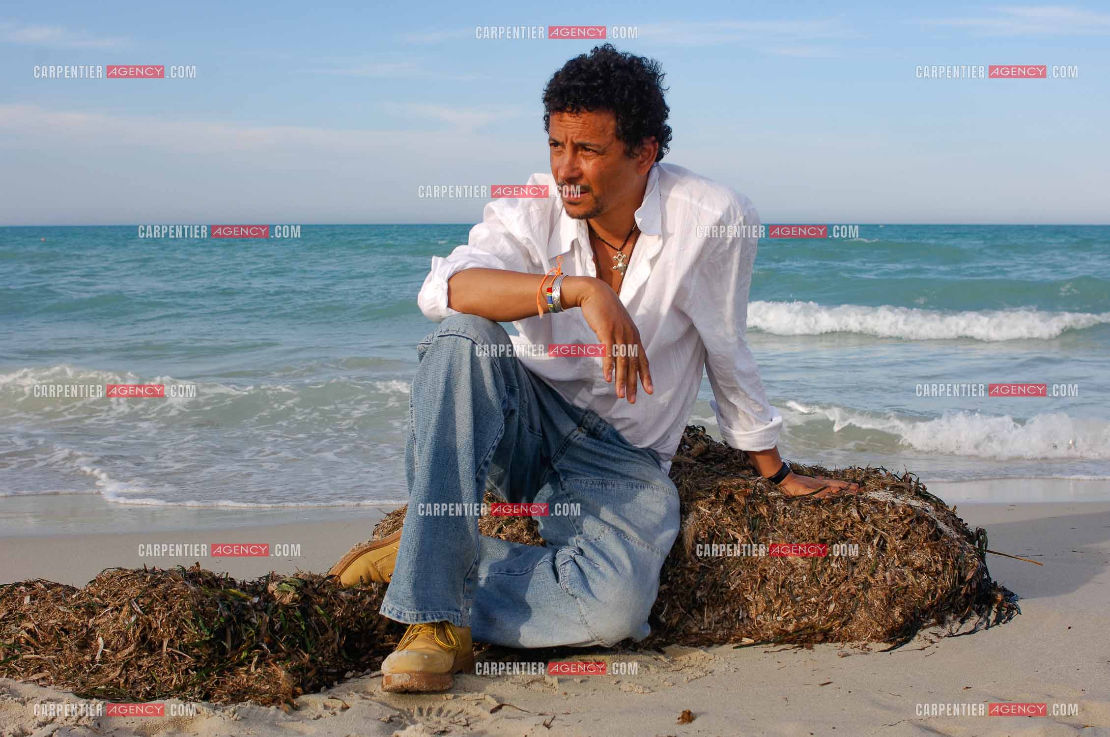 L'acteur Abel Jafri pour le festival du film à Djerba en Tunisie.  ( Exclusif )