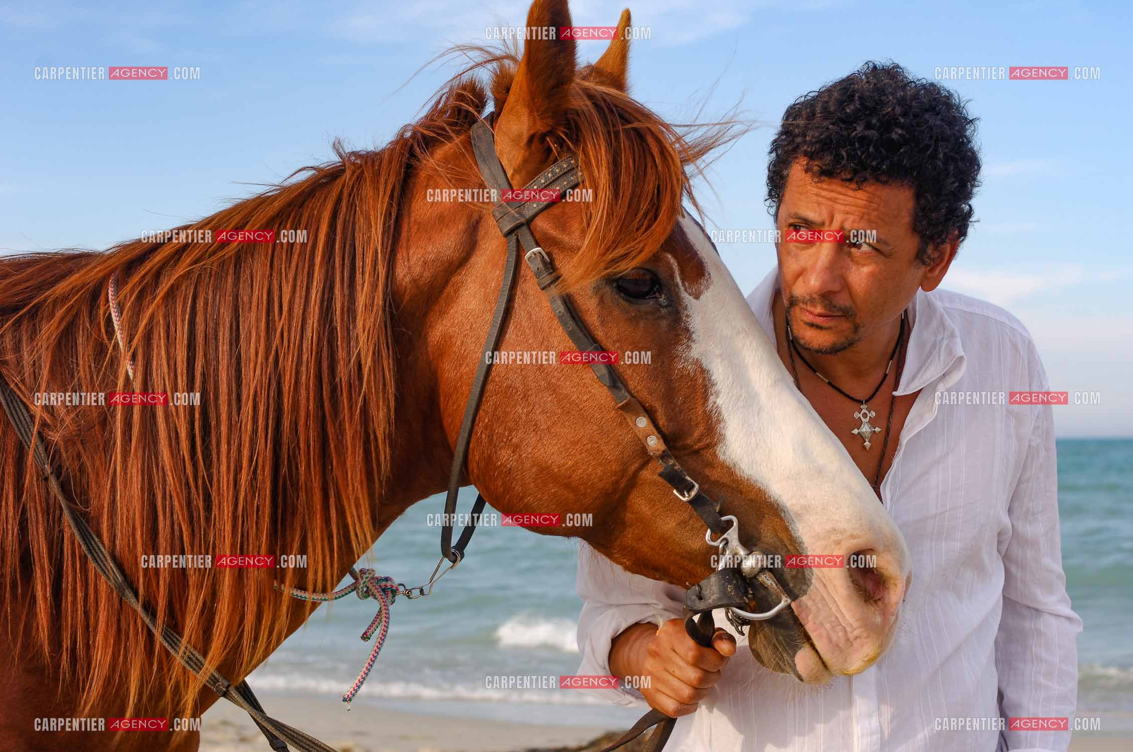 L'acteur Abel Jafri pour le festival du film à Djerba en Tunisie.  ( Exclusif )