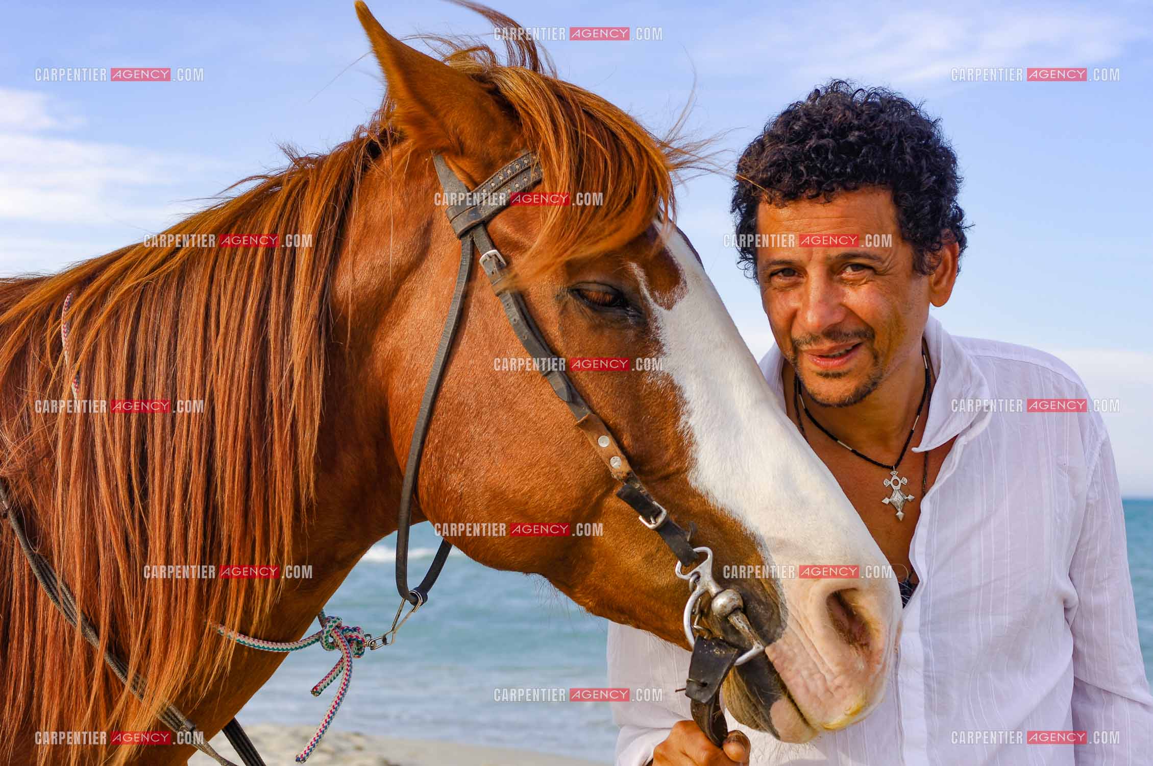 L'acteur Abel Jafri pour le festival du film à Djerba en Tunisie.  ( Exclusif )