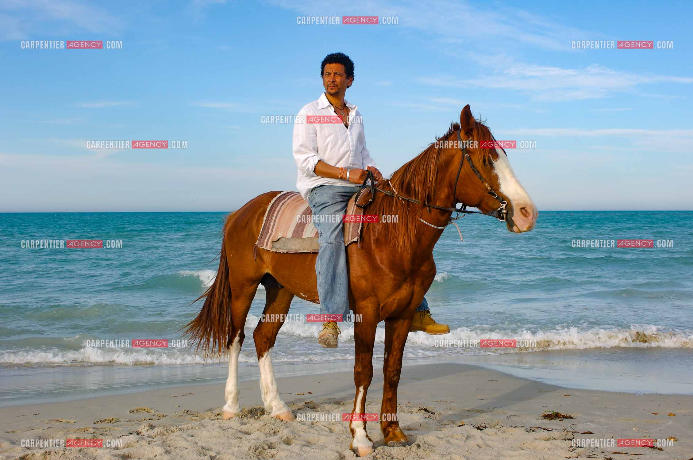 L'acteur Abel Jafri pour le festival du film à Djerba en Tunisie.  ( Exclusif )