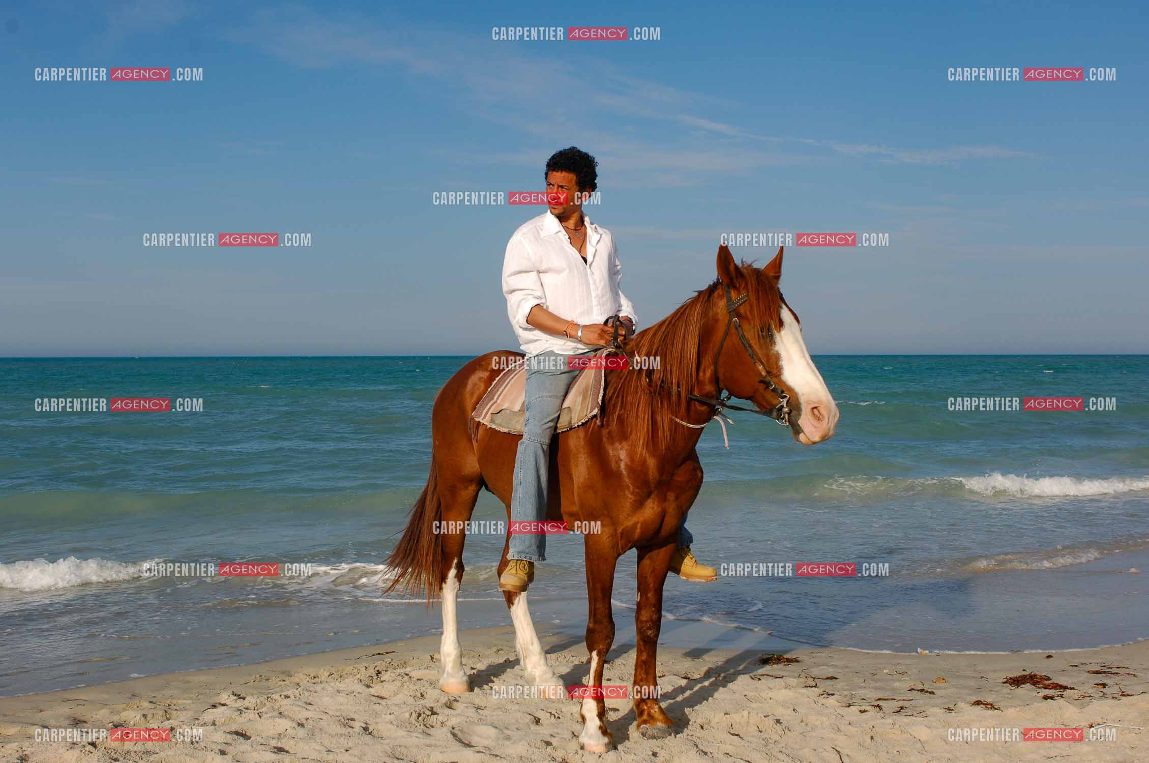 L'acteur Abel Jafri pour le festival du film à Djerba en Tunisie.  ( Exclusif )
